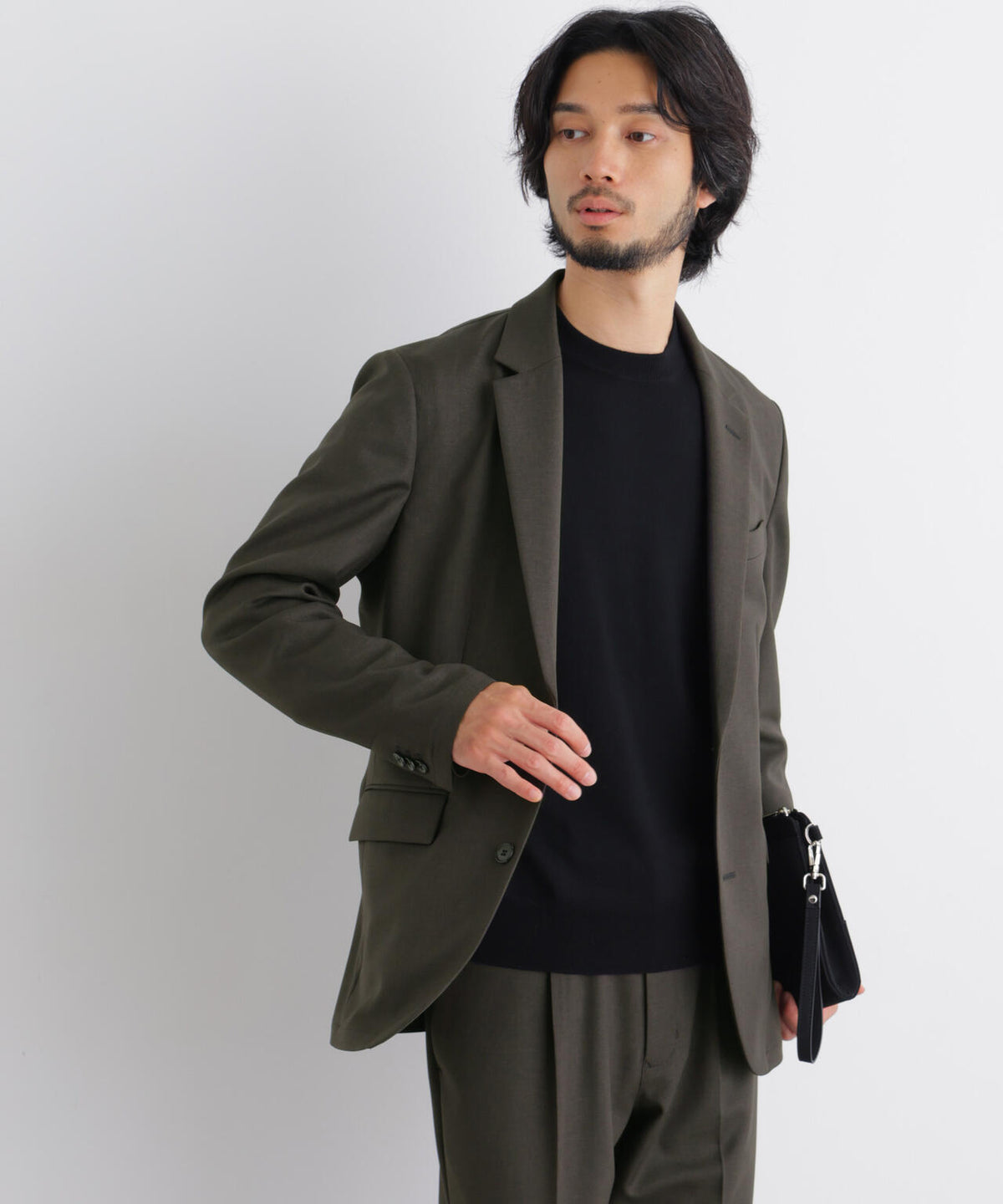 【イージーケア/防シワ】「Damerino」WOLSTAR(R) ツイルストレッチセットアップ/イージーケア