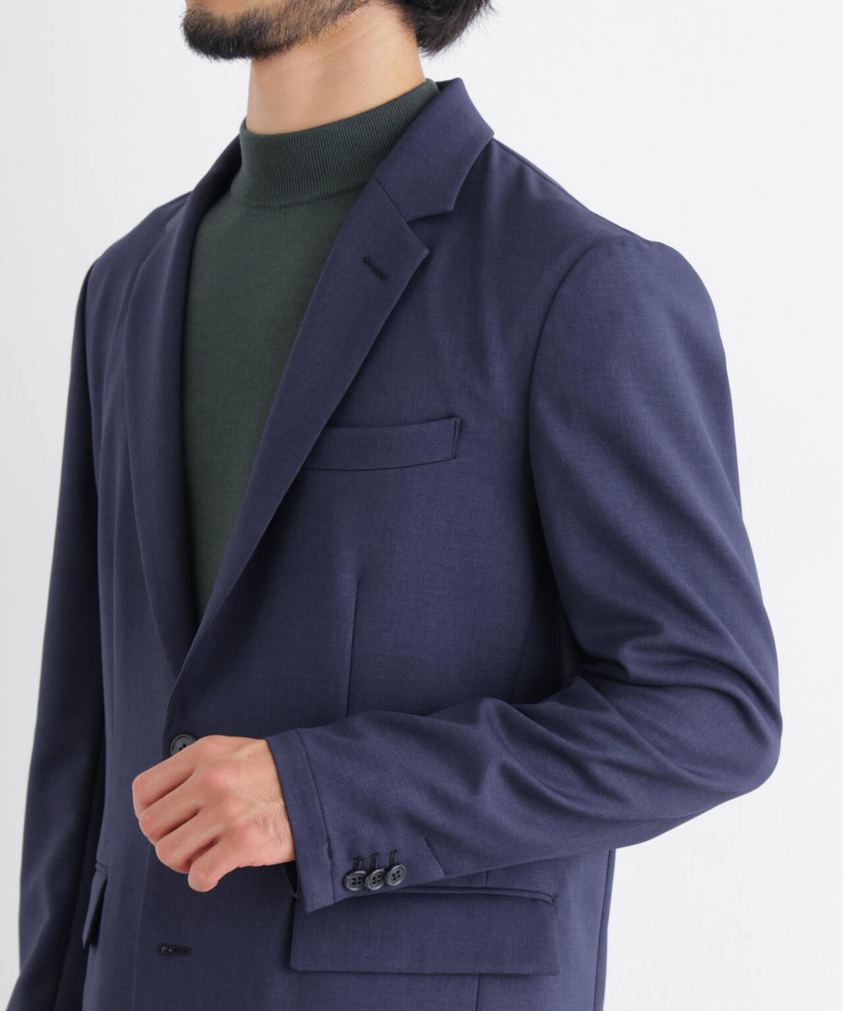【イージーケア/防シワ】「Damerino」WOLSTAR(R) ツイルストレッチセットアップ/イージーケア