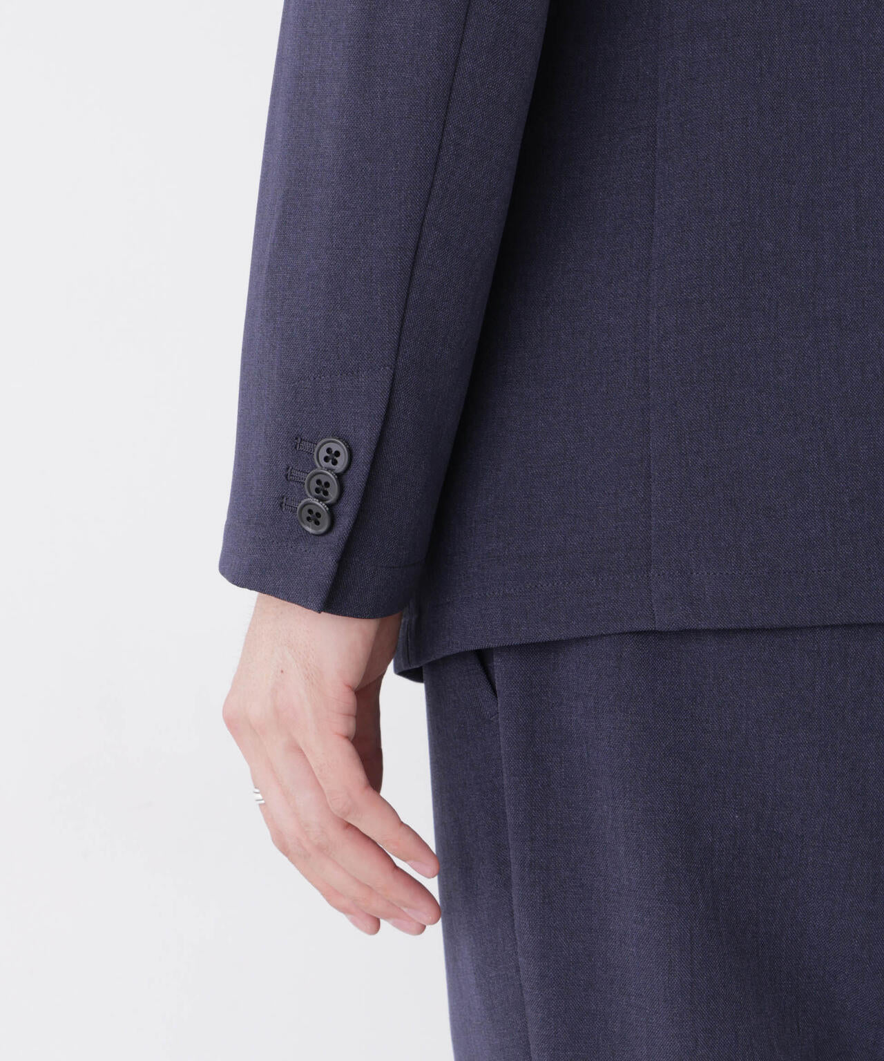 【大人気セットアップ】「Damerino」メランジエアシャークストレッチセットアップ/WASHABLE