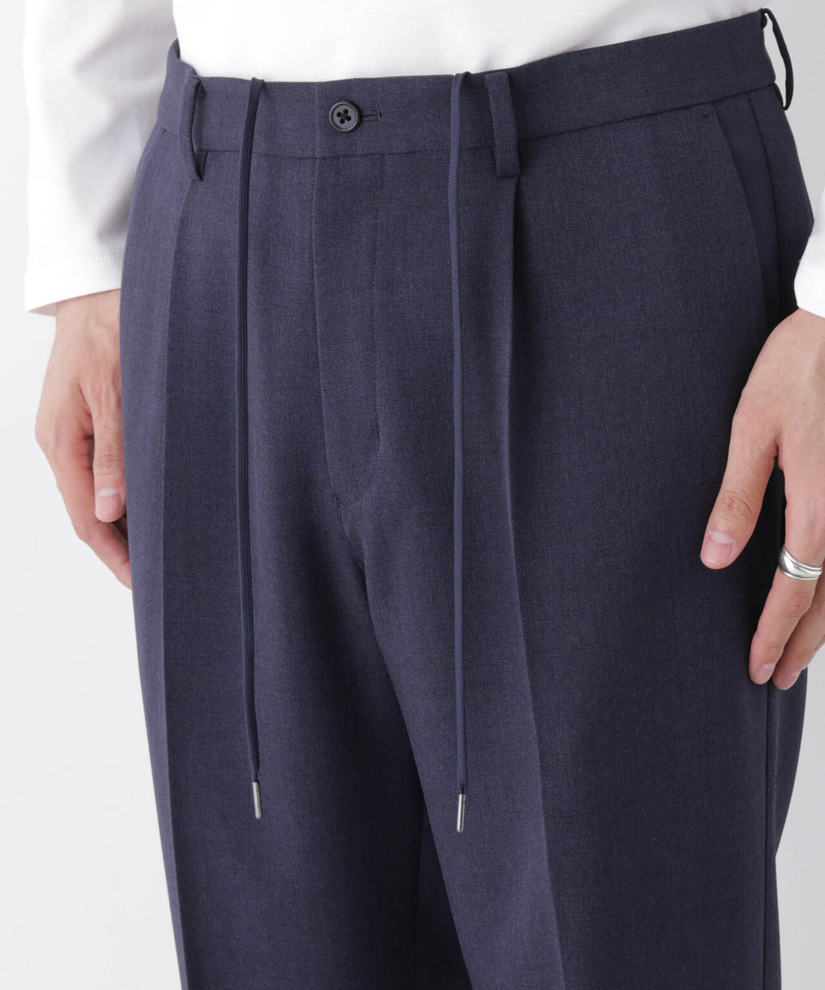 【形態安定】「Damerino」メランジエアシャークストレッチセットアップ