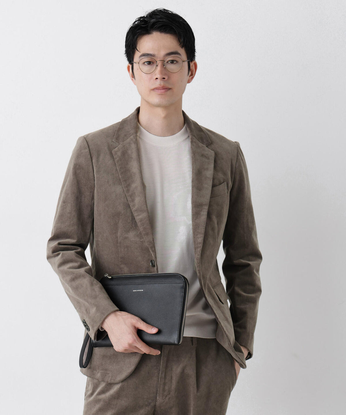 「Damerino」コットンコーデュロイストレッチセットアップ