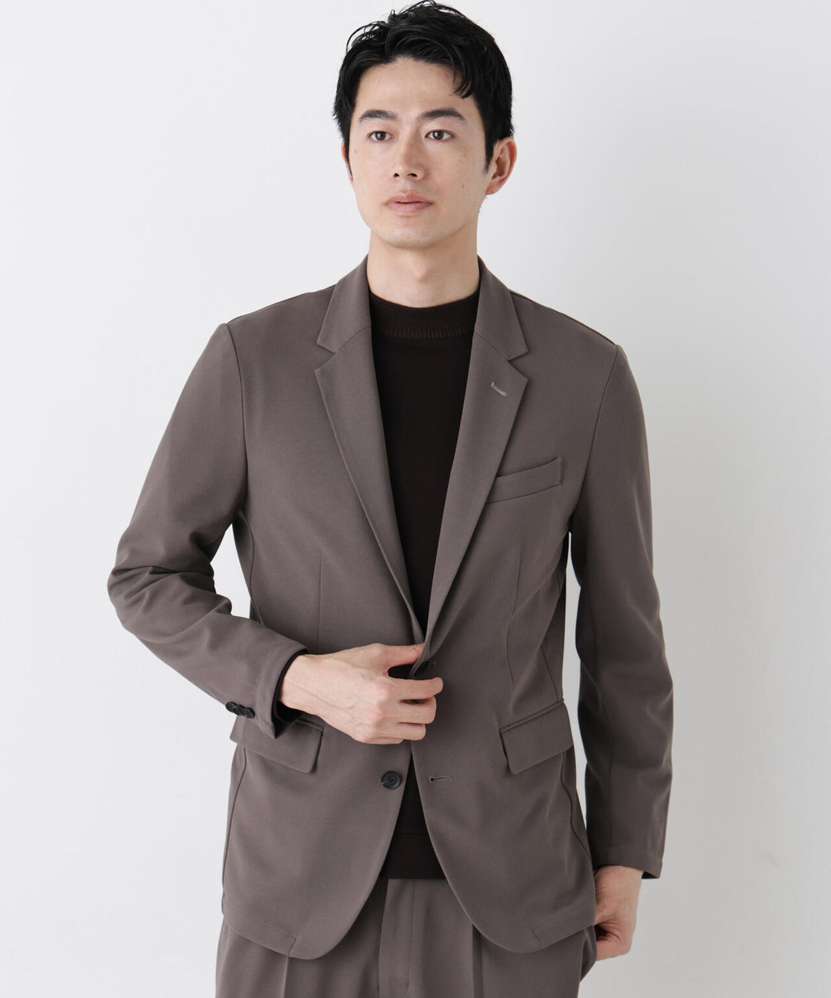 【防シワ/マシンウォッシャブル】「DamerinoPack」forJetSetterブークレジャージセットアップ