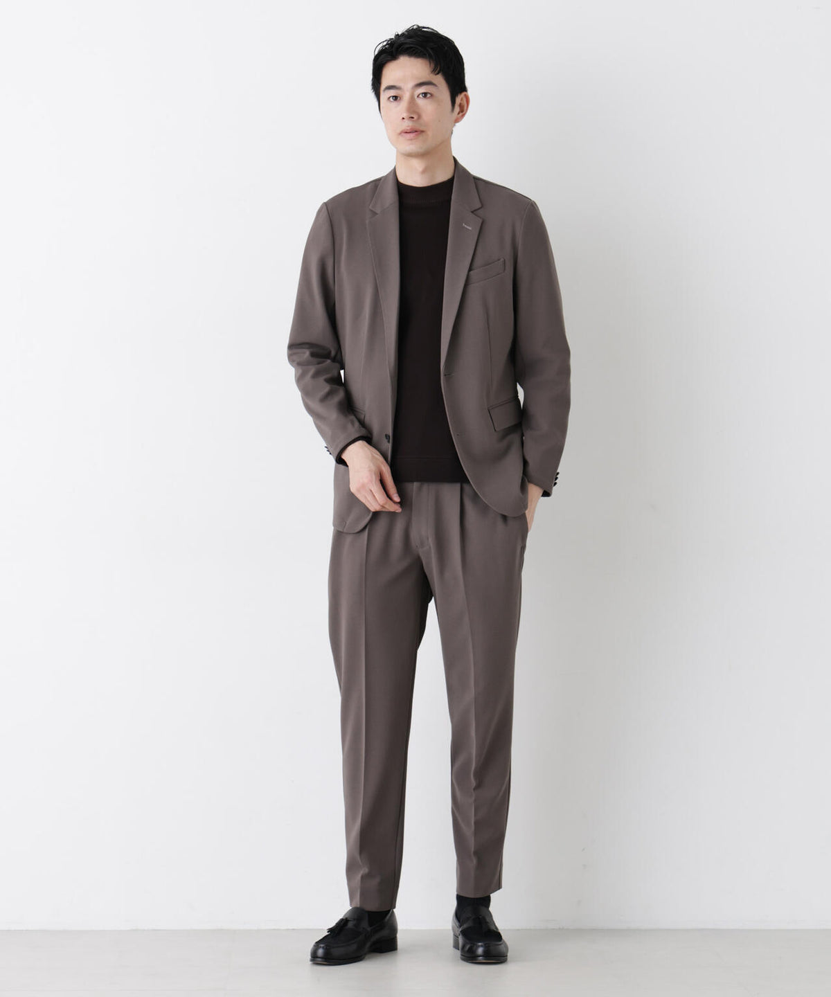 【防シワ/マシンウォッシャブル】「DamerinoPack」forJetSetterブークレジャージセットアップ