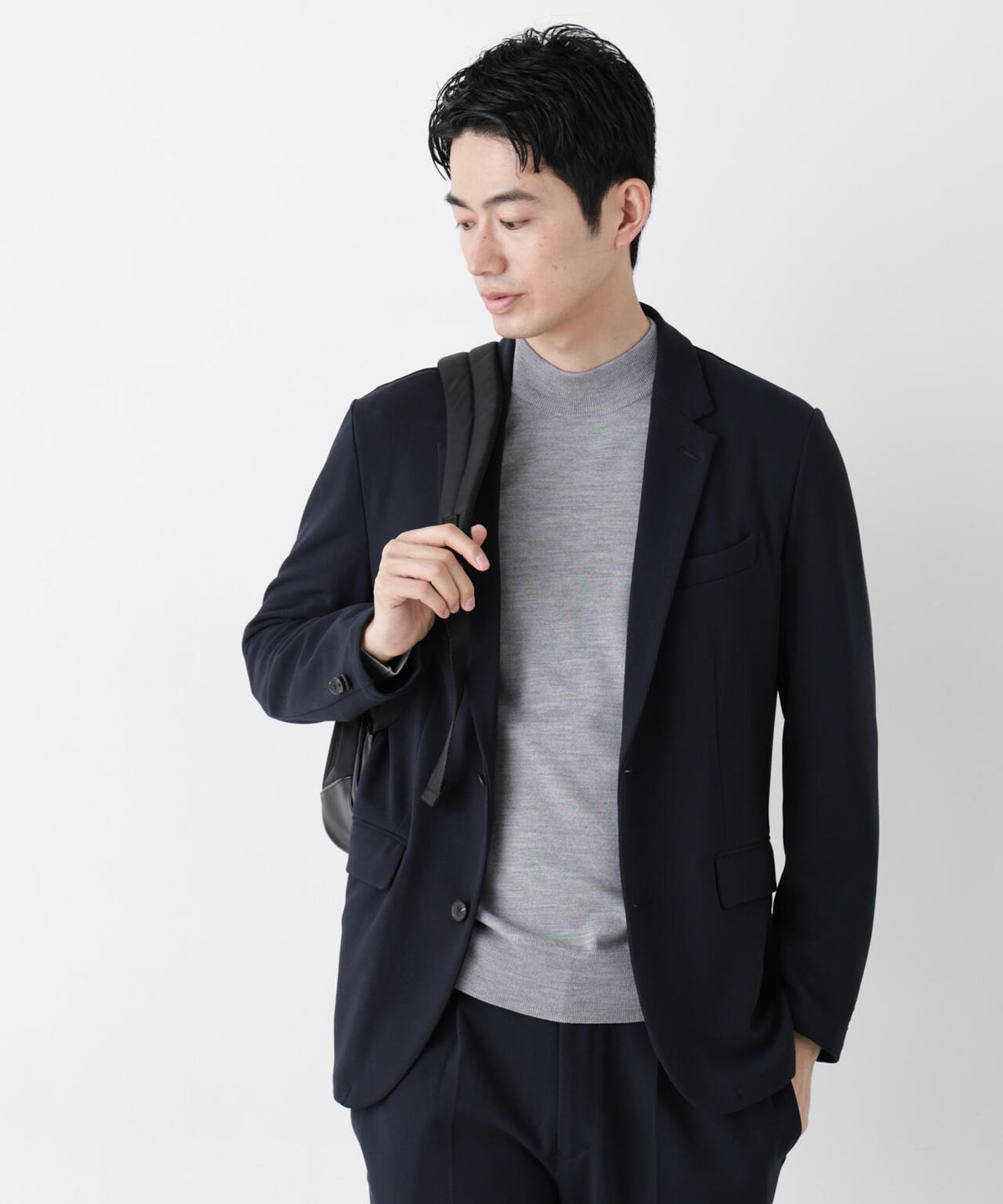 【防シワ/マシンウォッシャブル】「DamerinoPack」forJetSetterブークレジャージセットアップ