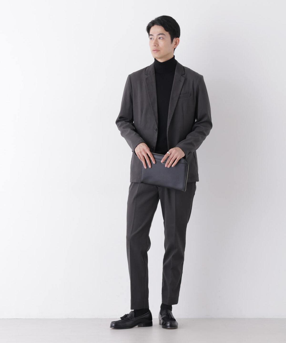 【防シワ/ストレッチ】「DamerinoPack」JetSetterウォームツイルセットアップ