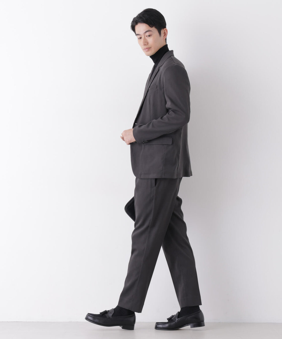 【防シワ/ストレッチ】「DamerinoPack」JetSetterウォームツイルセットアップ