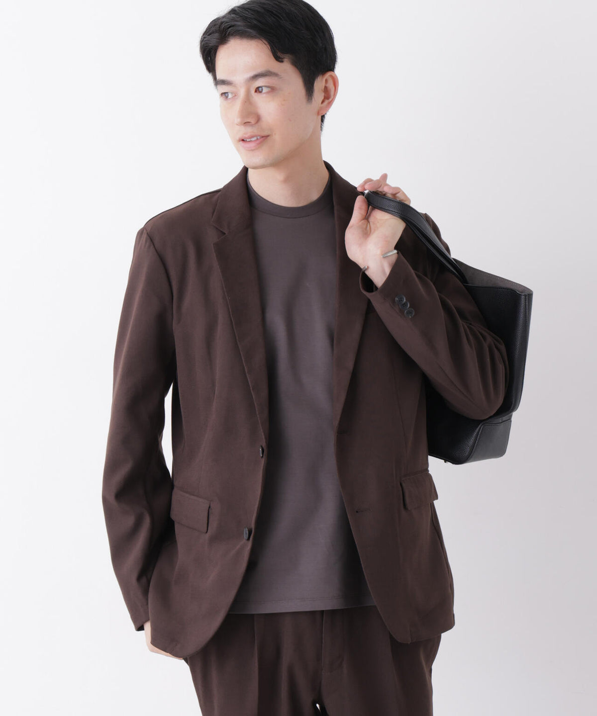 【防シワ/ストレッチ】「DamerinoPack」JetSetterウォームツイルセットアップ