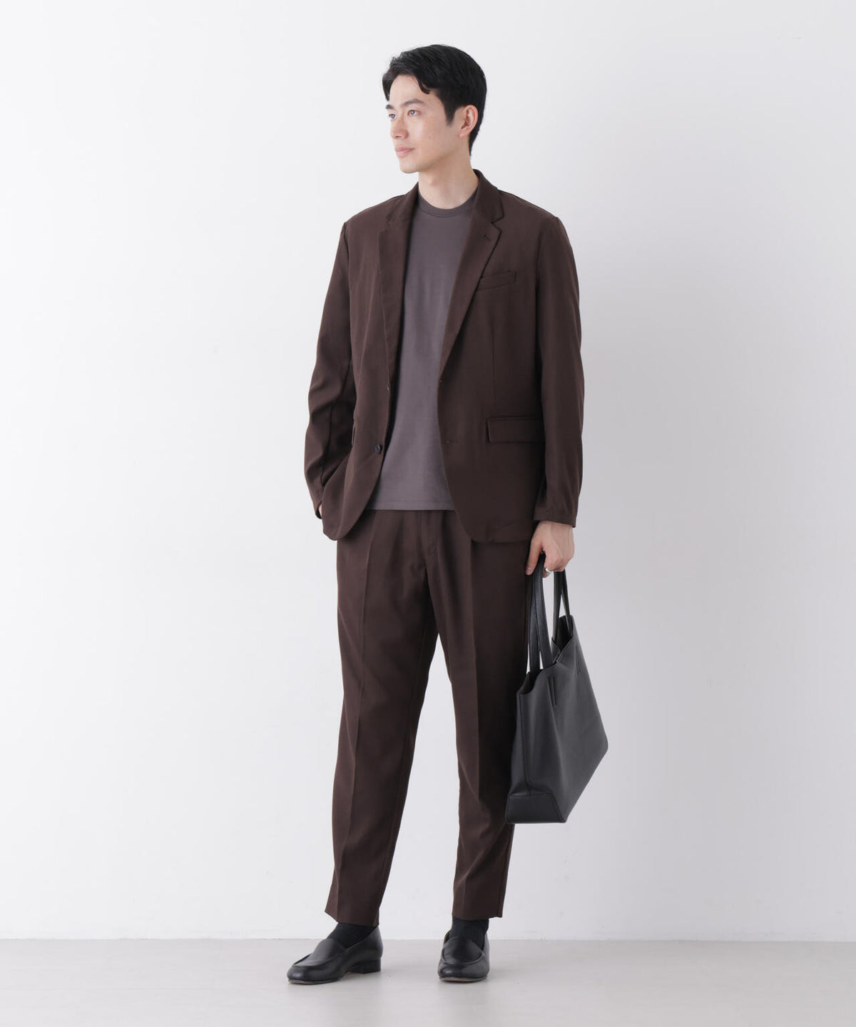 【防シワ/ストレッチ】「DamerinoPack」JetSetterウォームツイルセットアップ