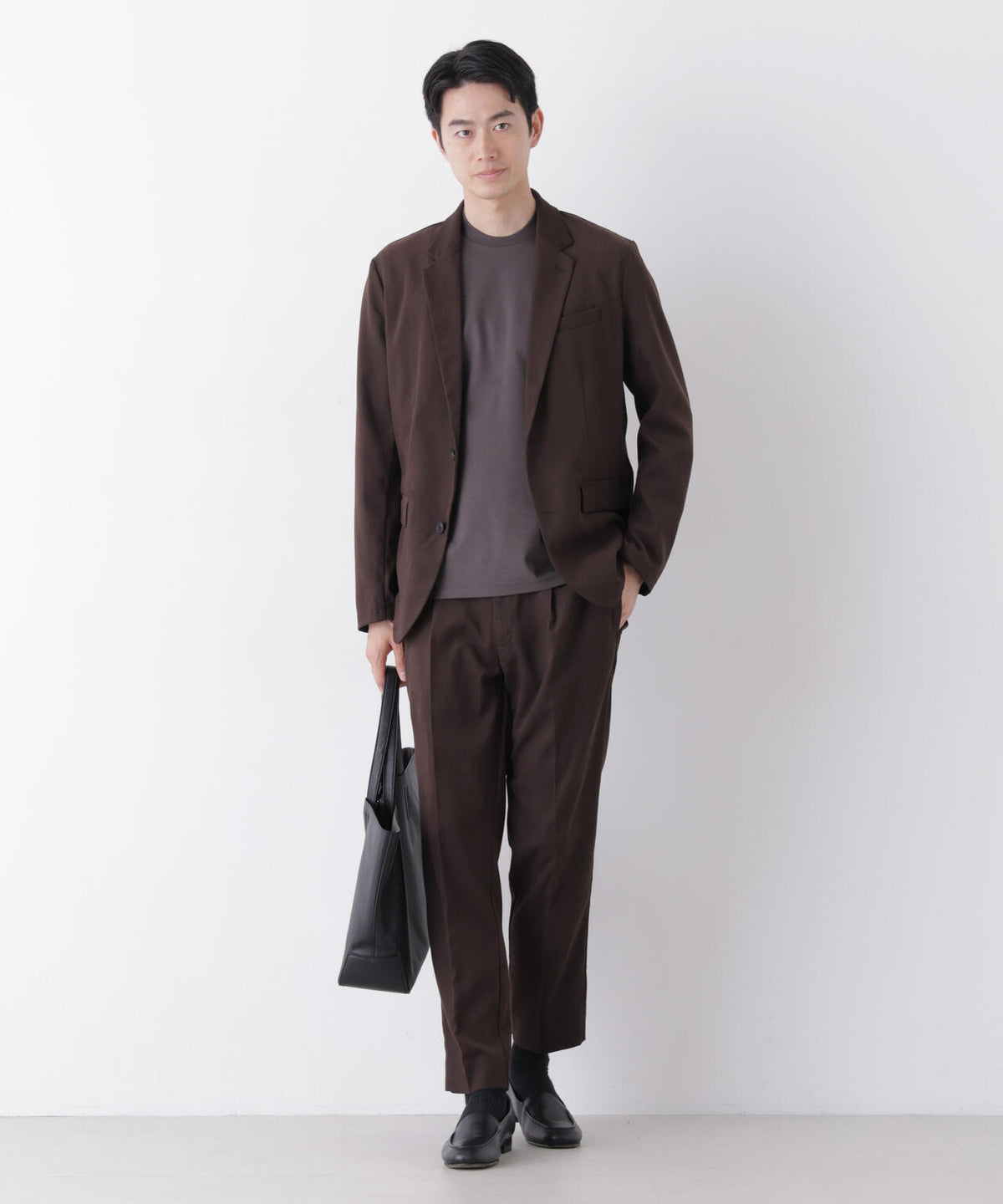 【防シワ/ストレッチ】「DamerinoPack」JetSetterウォームツイルセットアップ