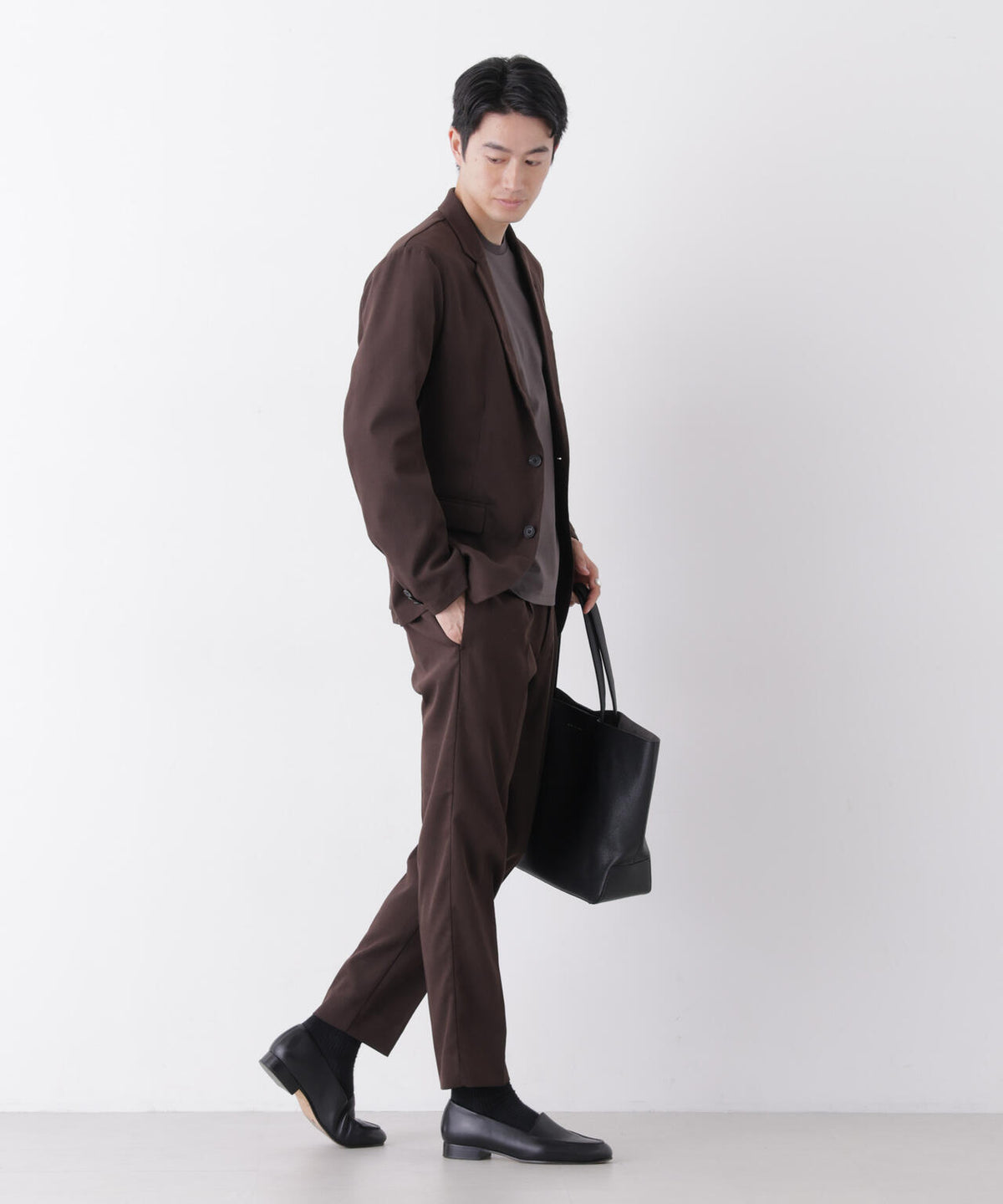 【防シワ/ストレッチ】「DamerinoPack」JetSetterウォームツイルセットアップ