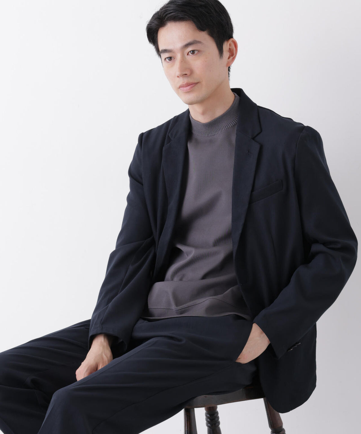 【防シワ/ストレッチ】「DamerinoPack」JetSetterウォームツイルセットアップ