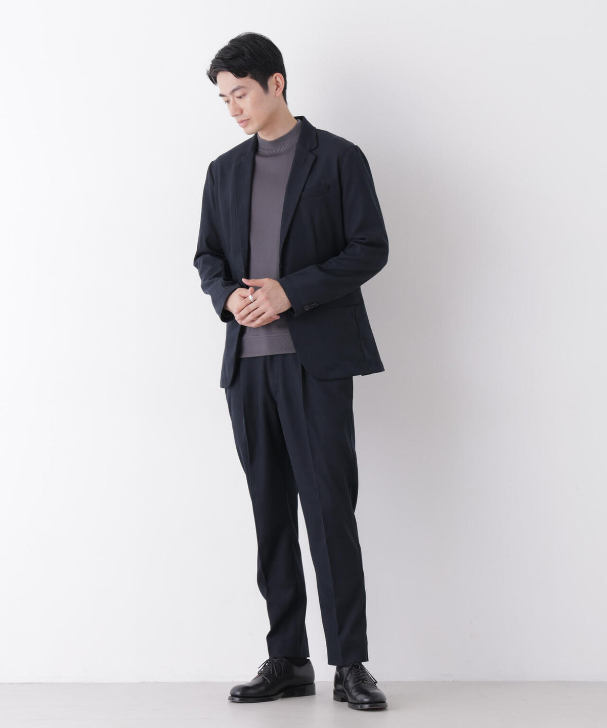 【防シワ/ストレッチ】「DamerinoPack」JetSetterウォームツイルセットアップ