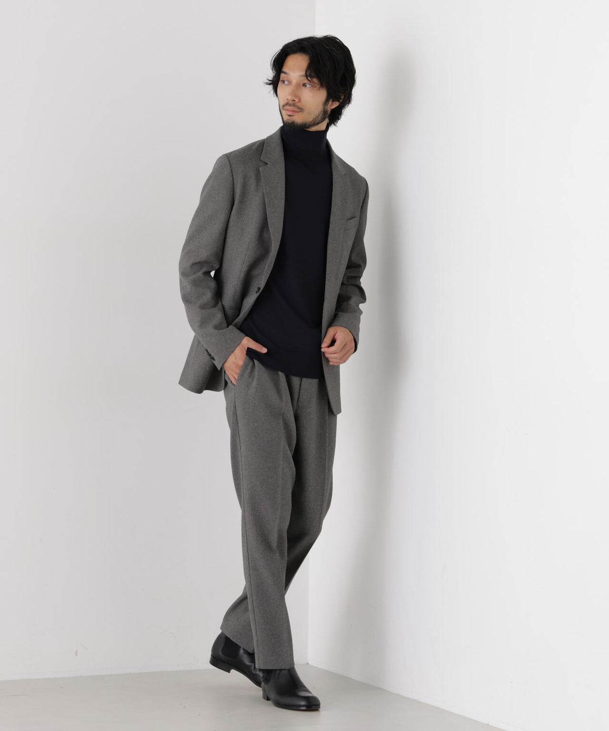 181cm B:75 W:73 H:90 着用サイズ:L