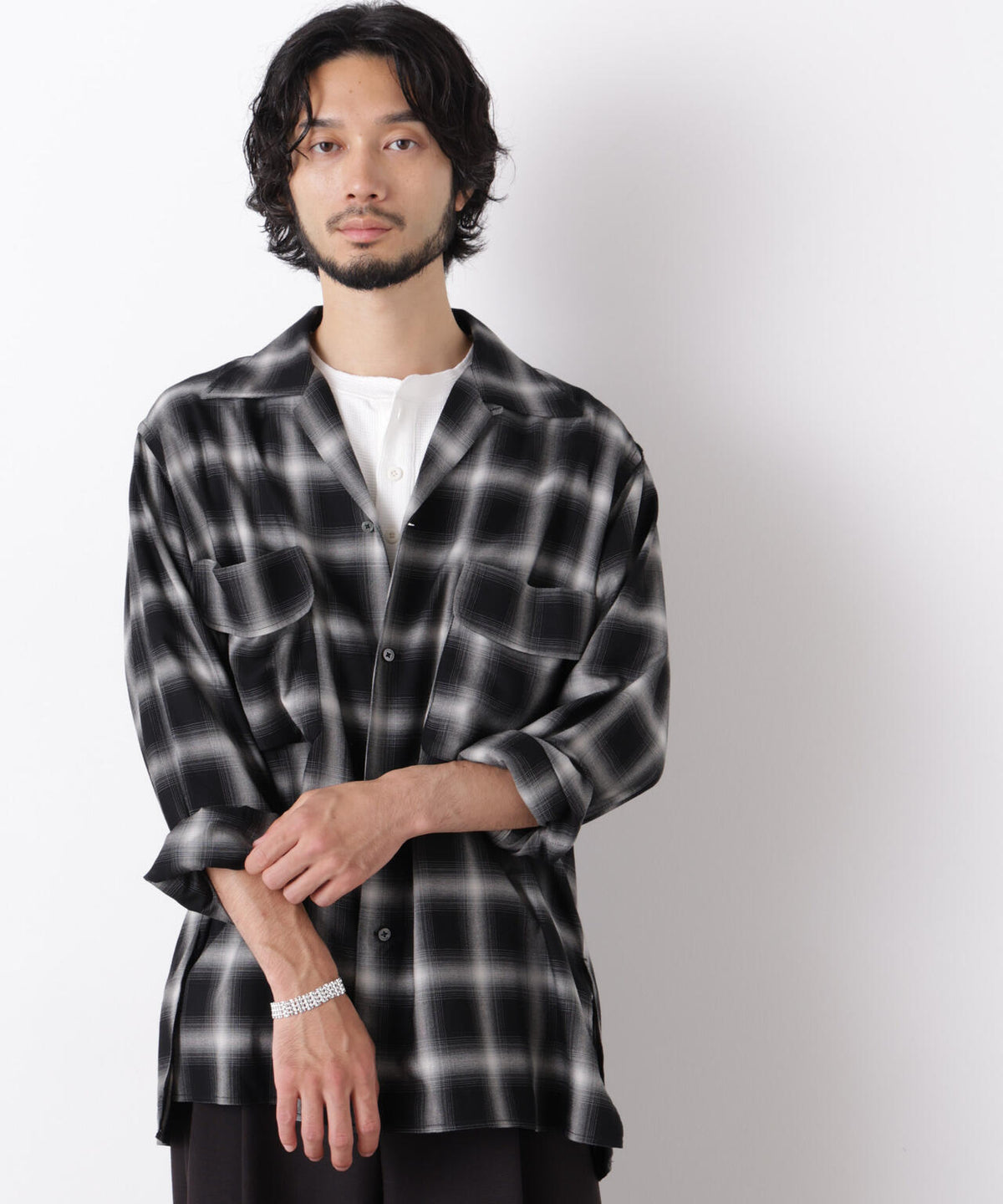 181cm B:75 W:73 H:90 着用サイズ:L
