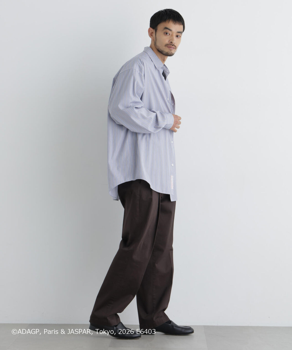 「OtoNANO」×SAVIGNAC レタードワイドシャツ