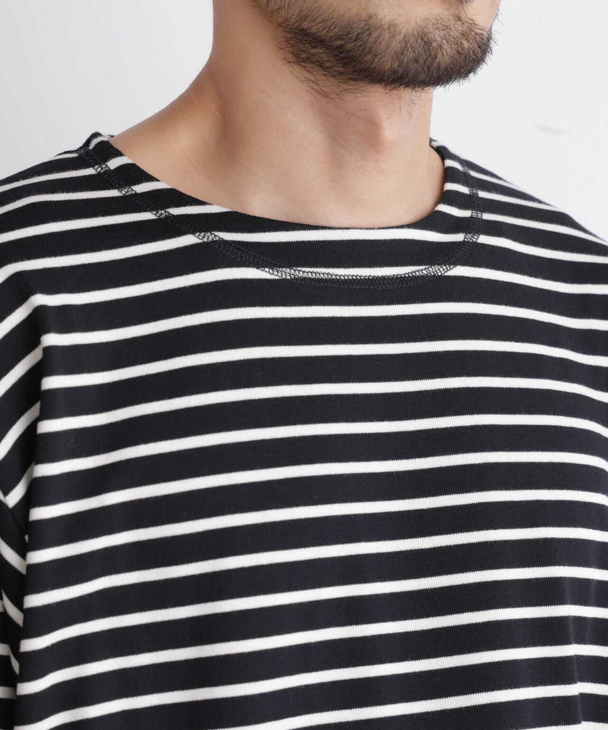 ボーダーバスクTシャツ 長袖