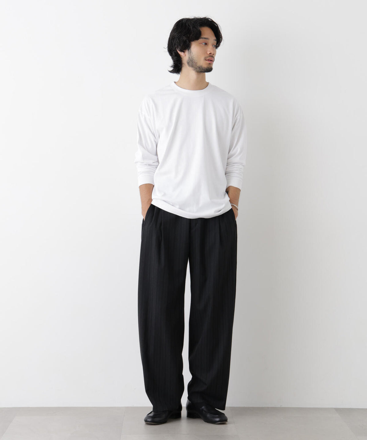 Anti Soaked(R) 汗染み防止 ビッグTシャツ 長袖