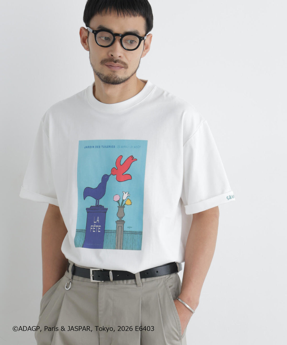 「OtoNANO」×SAVIGNAC プリントTシャツ