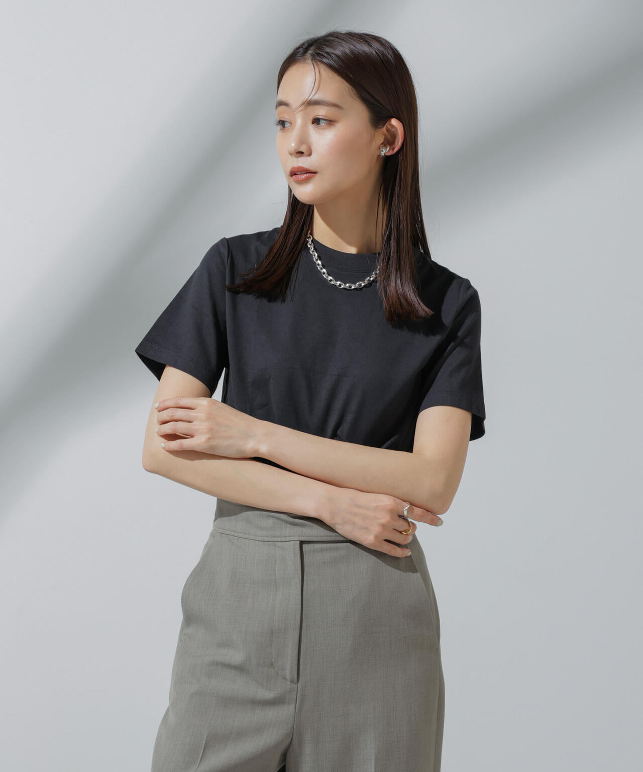 Anti Soaked(R) 汗染み防止 クルーネックTシャツ