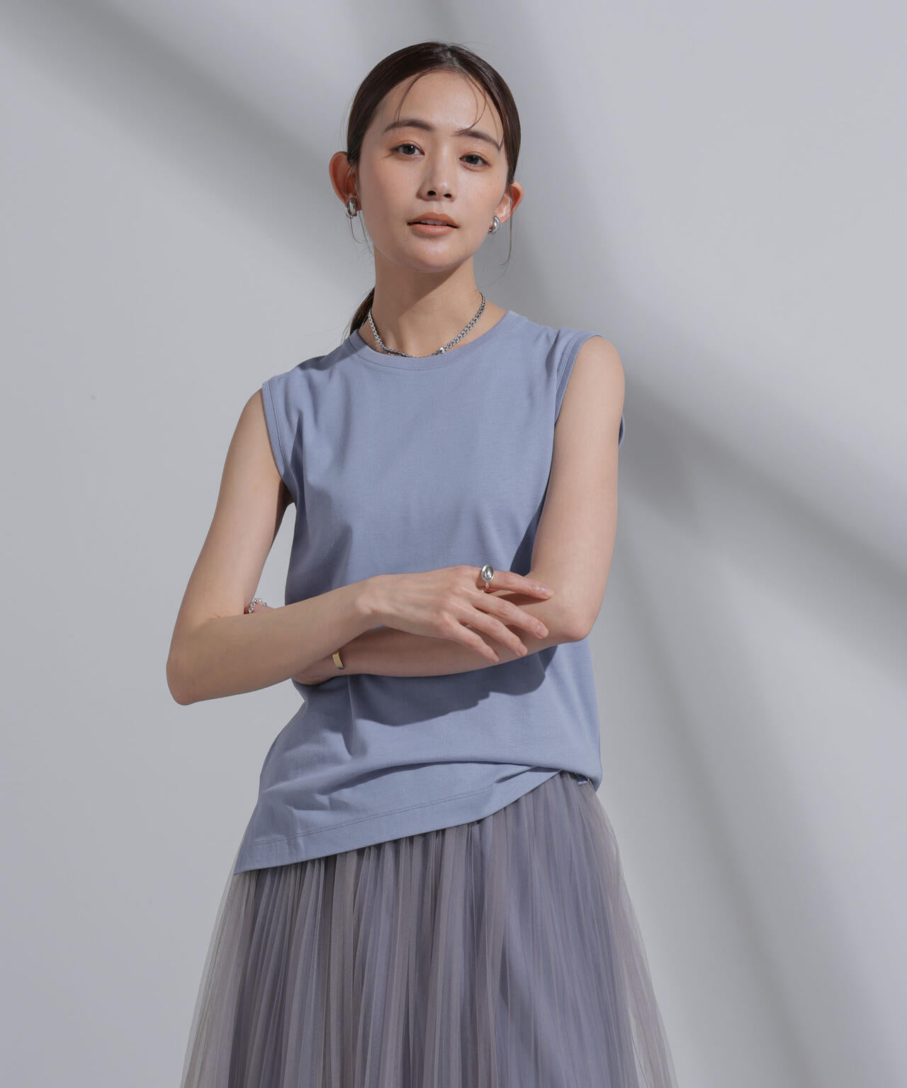 Anti Soaked(R) 汗染み防止 カラフルノースリTシャツ