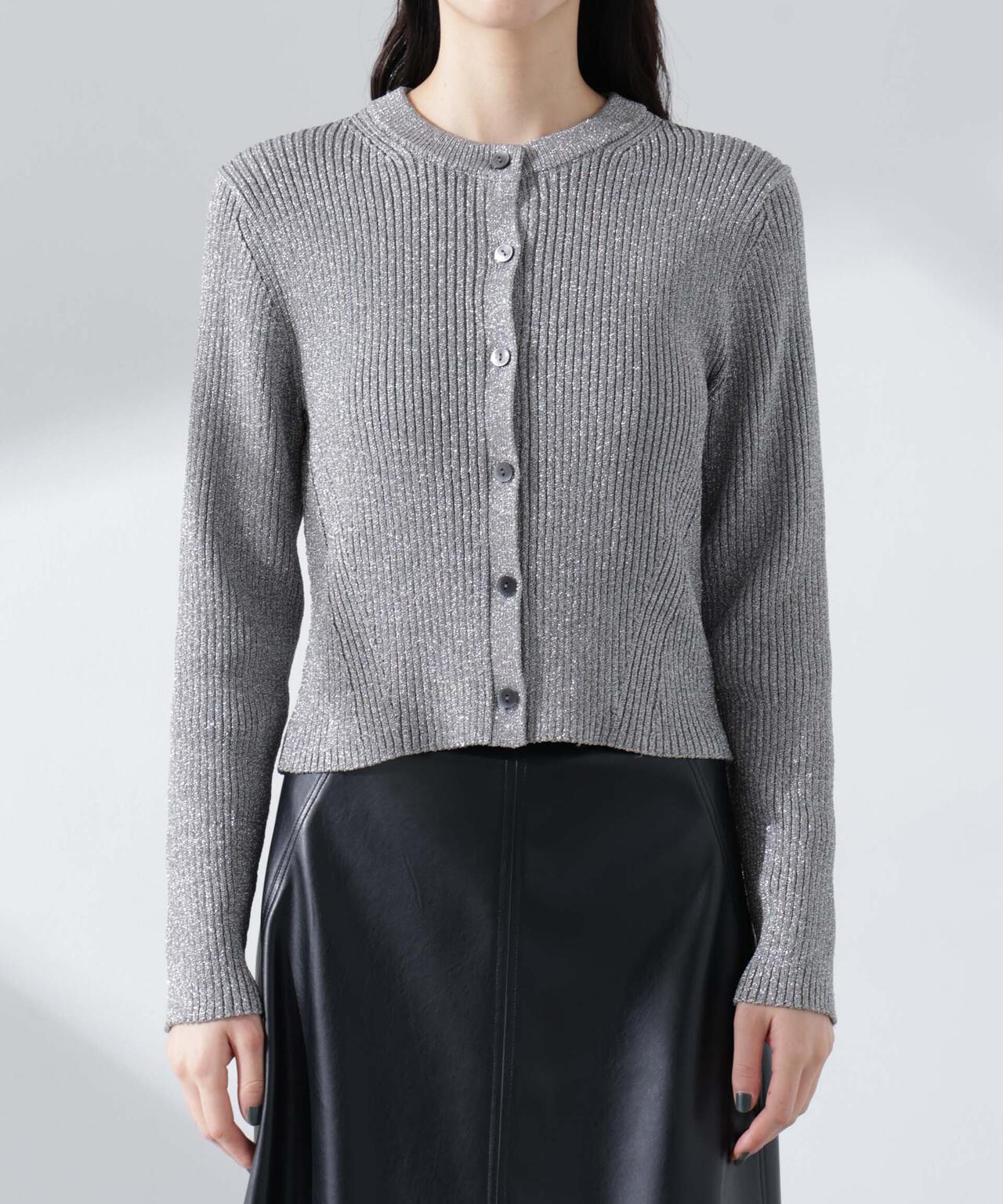 グリッターラメニットカーディガン(セットアップ可)