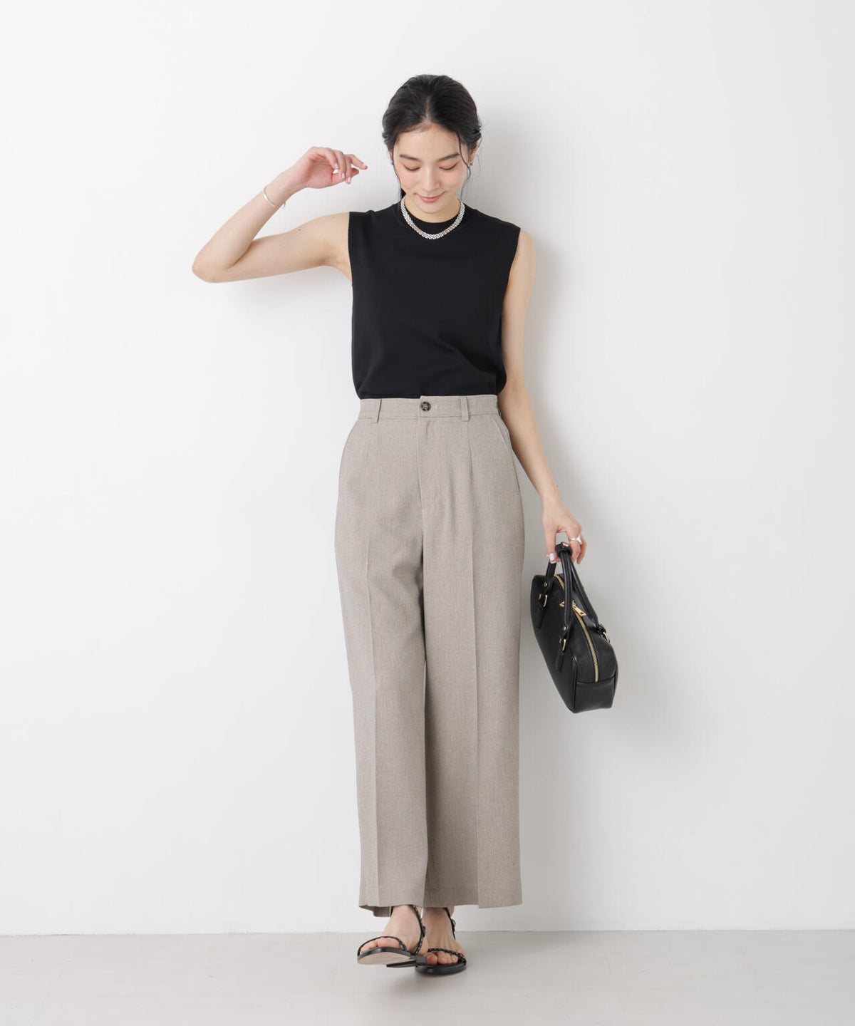 SUMMER VEIL KNIT 総針ノースリーブニット