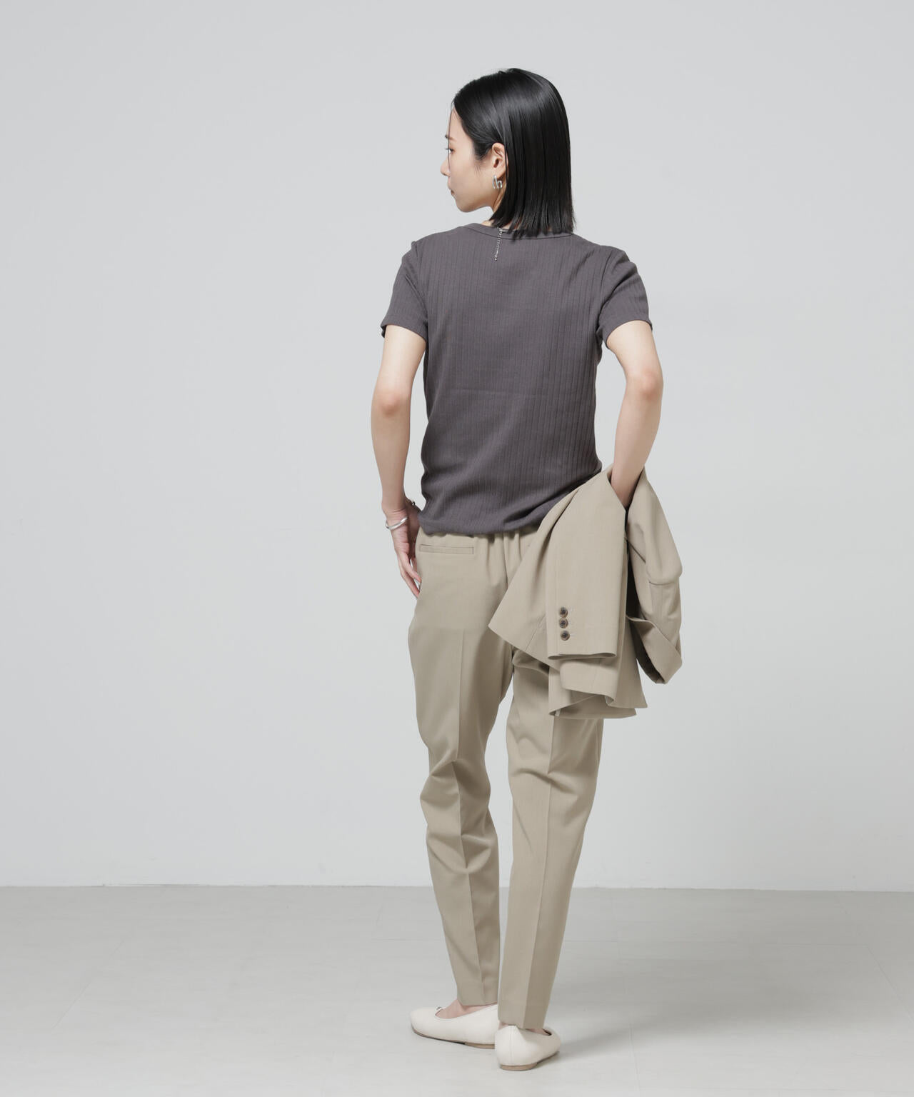 Anti Soaked(R) 汗染み防止コンパクトリブTシャツ