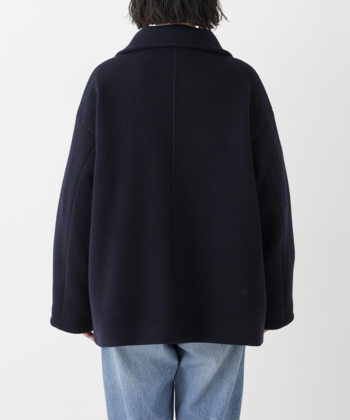 ウールパイルスタンドジップコート
