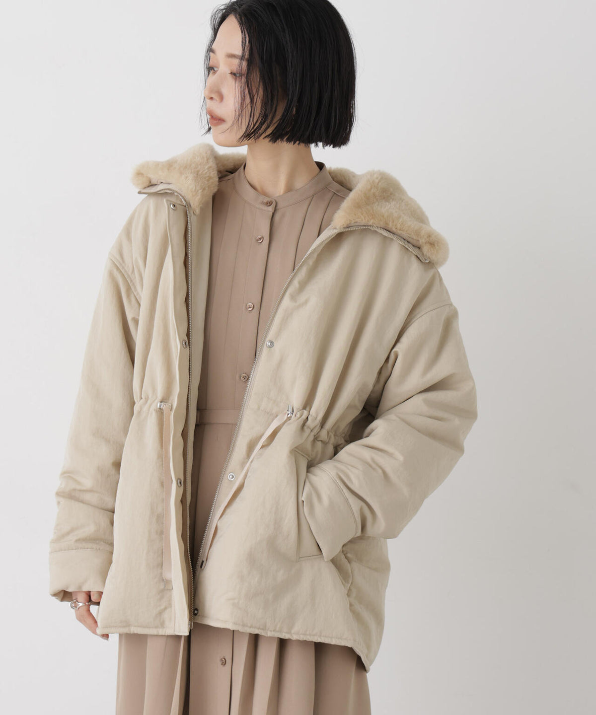 165cm B:77 W:57 H:85 着用サイズ:M