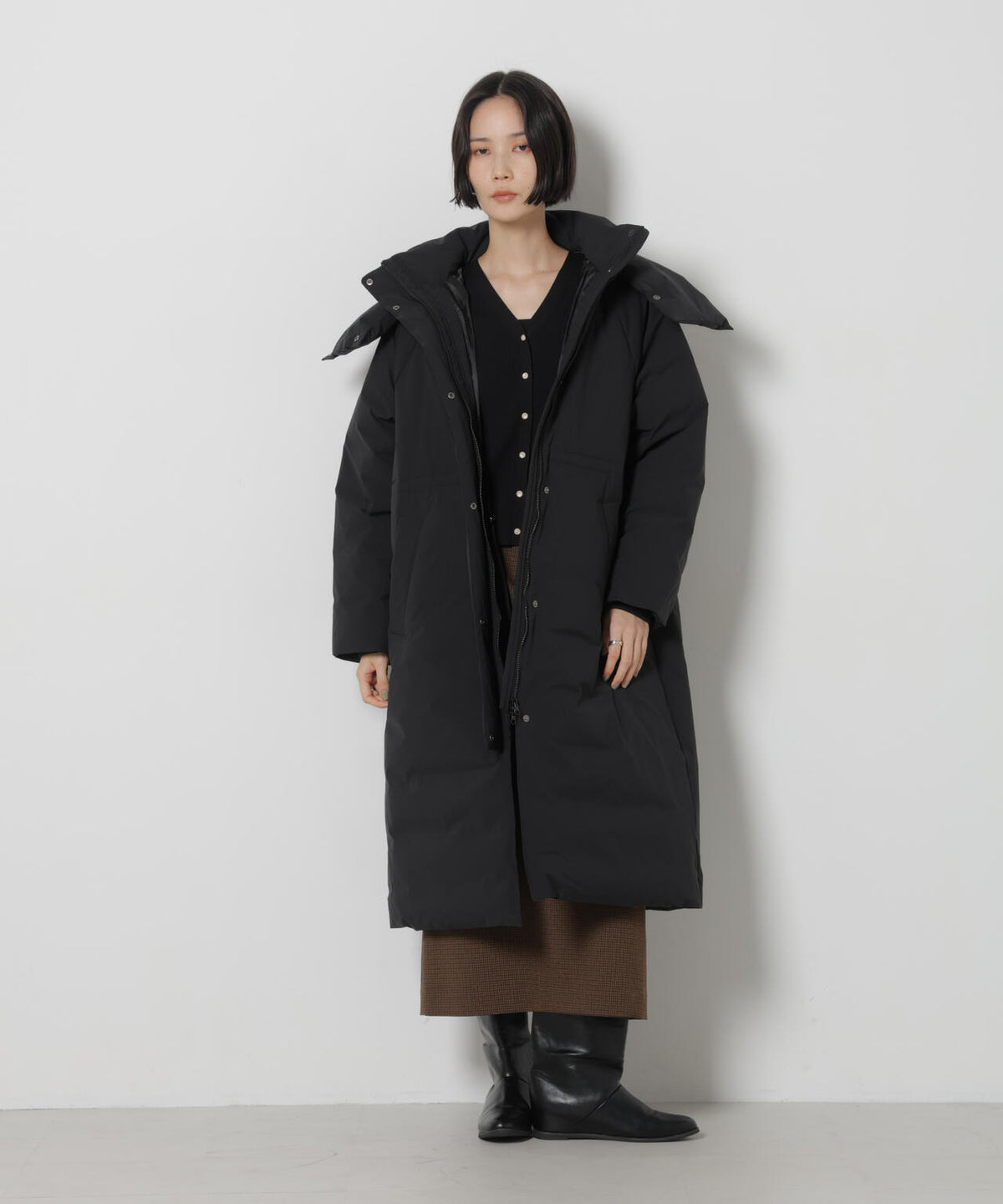 「My西川ダウン(R)」バラクラバフードロングダウン