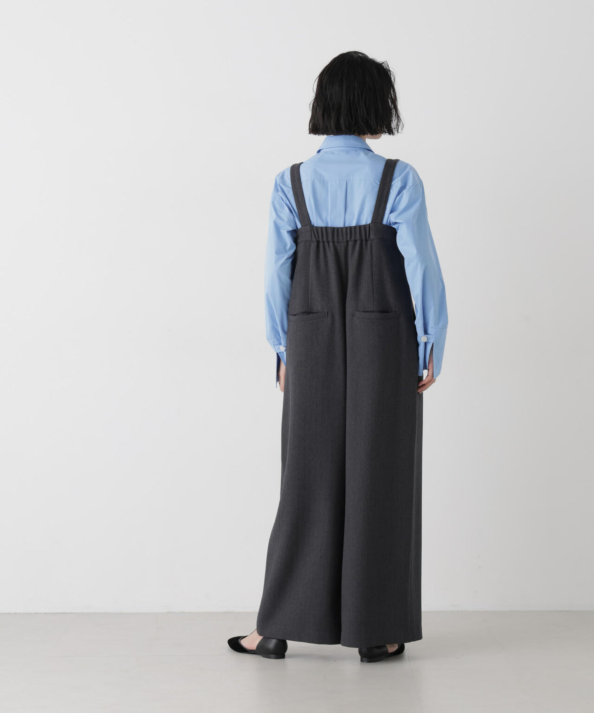 MIXヘリンボンサロペット