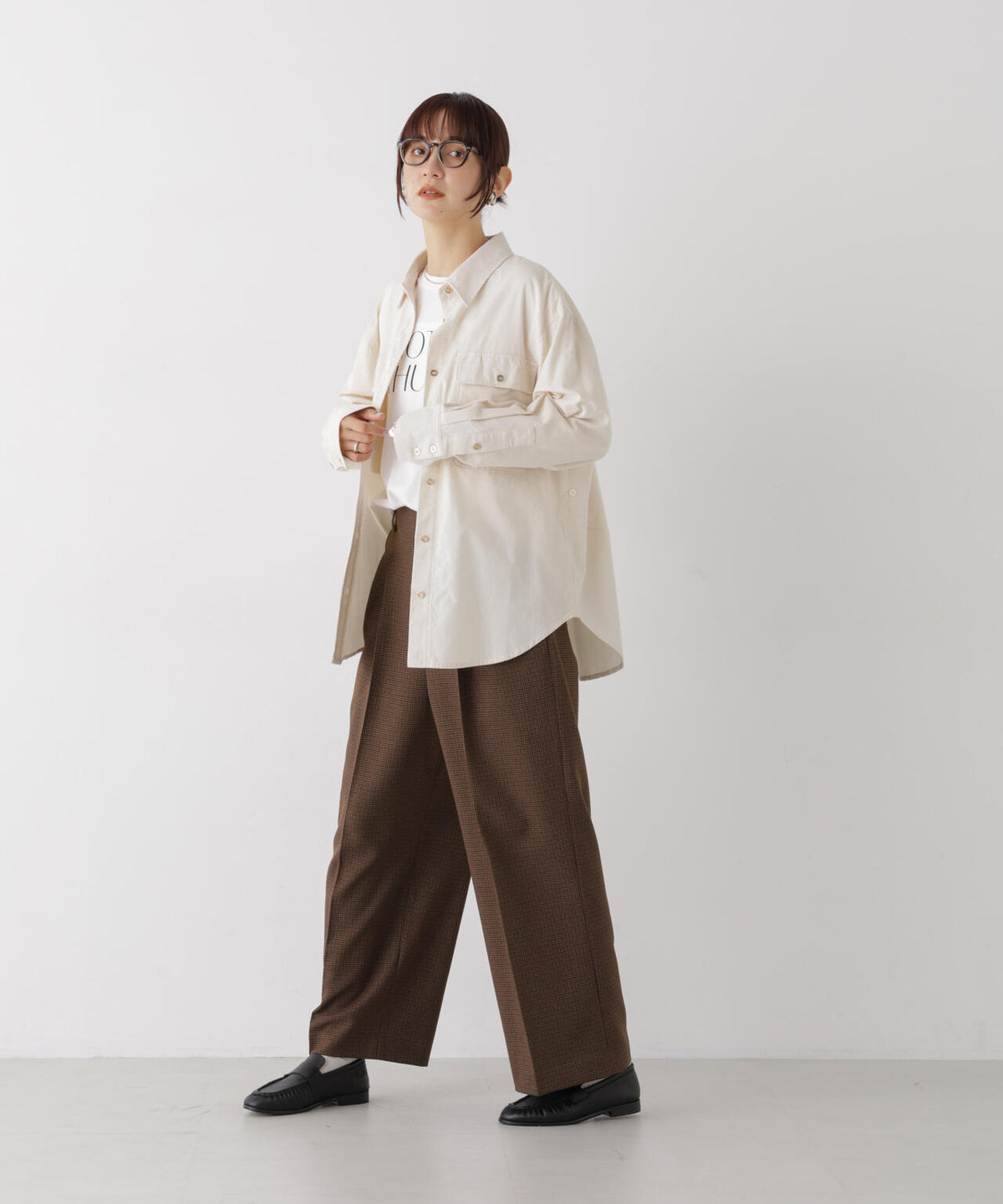 コーデュロイカシュクール2wayシャツ