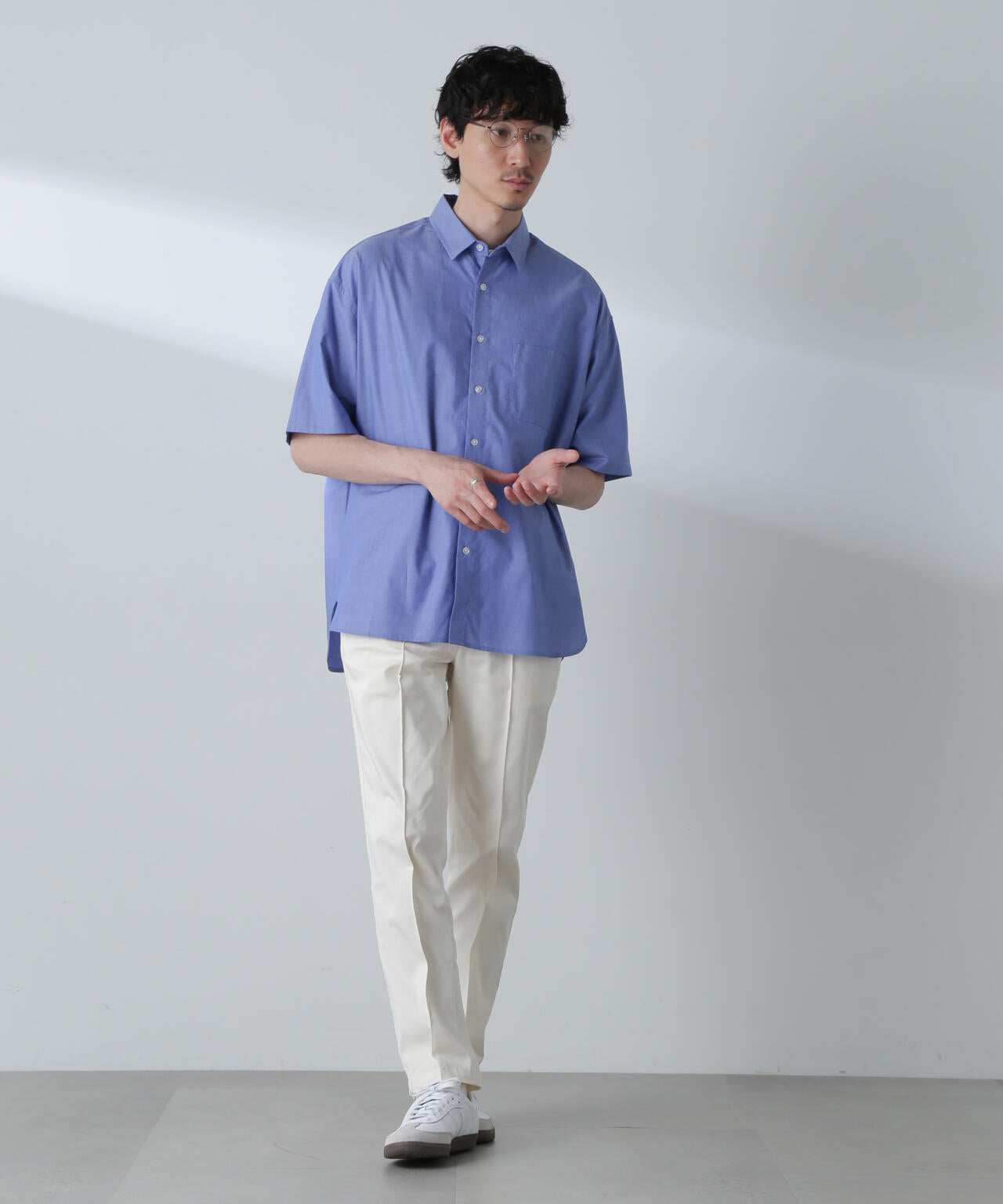 BIGシャンブレーシャツ 半袖