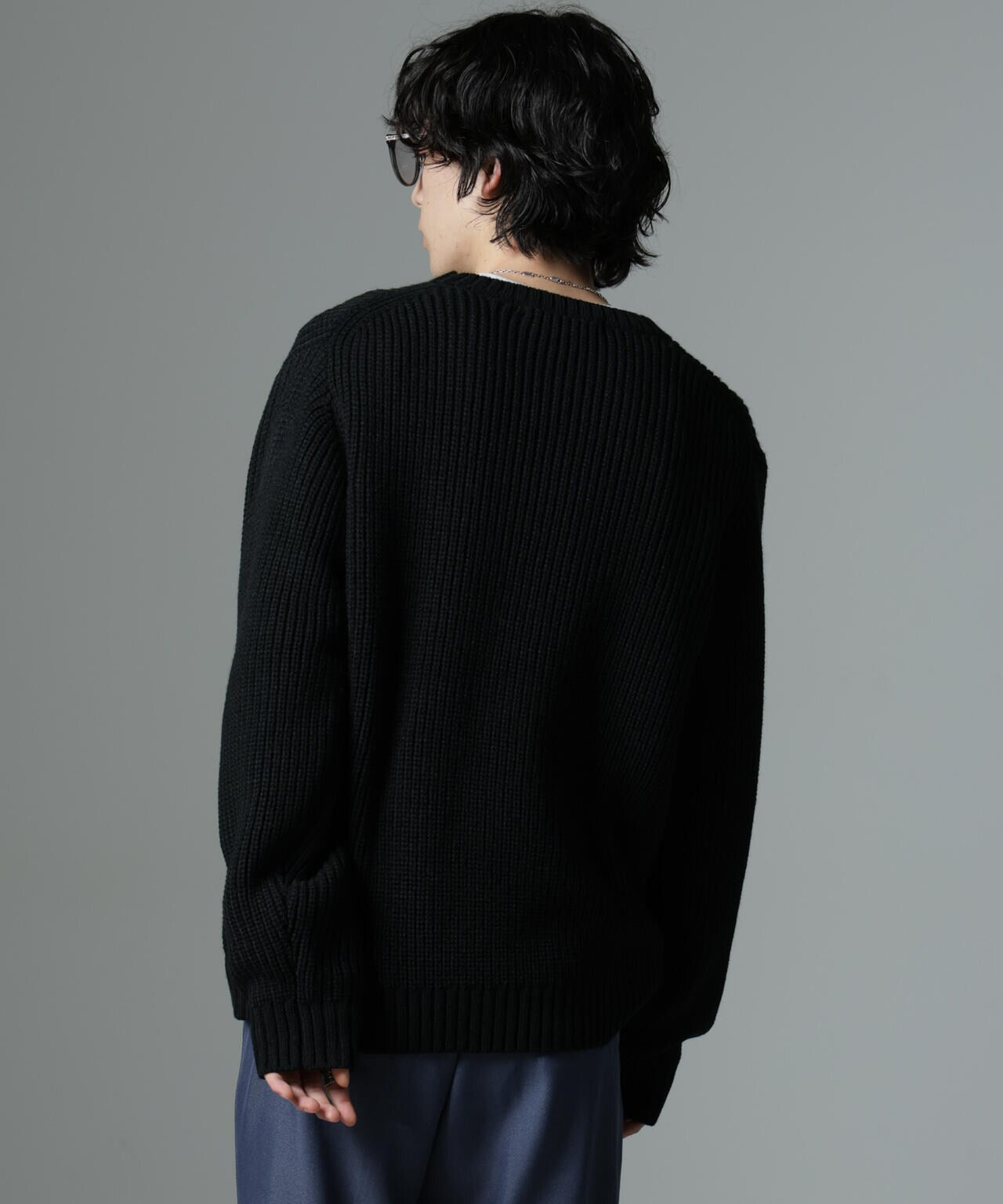 リラックス畦ニット
