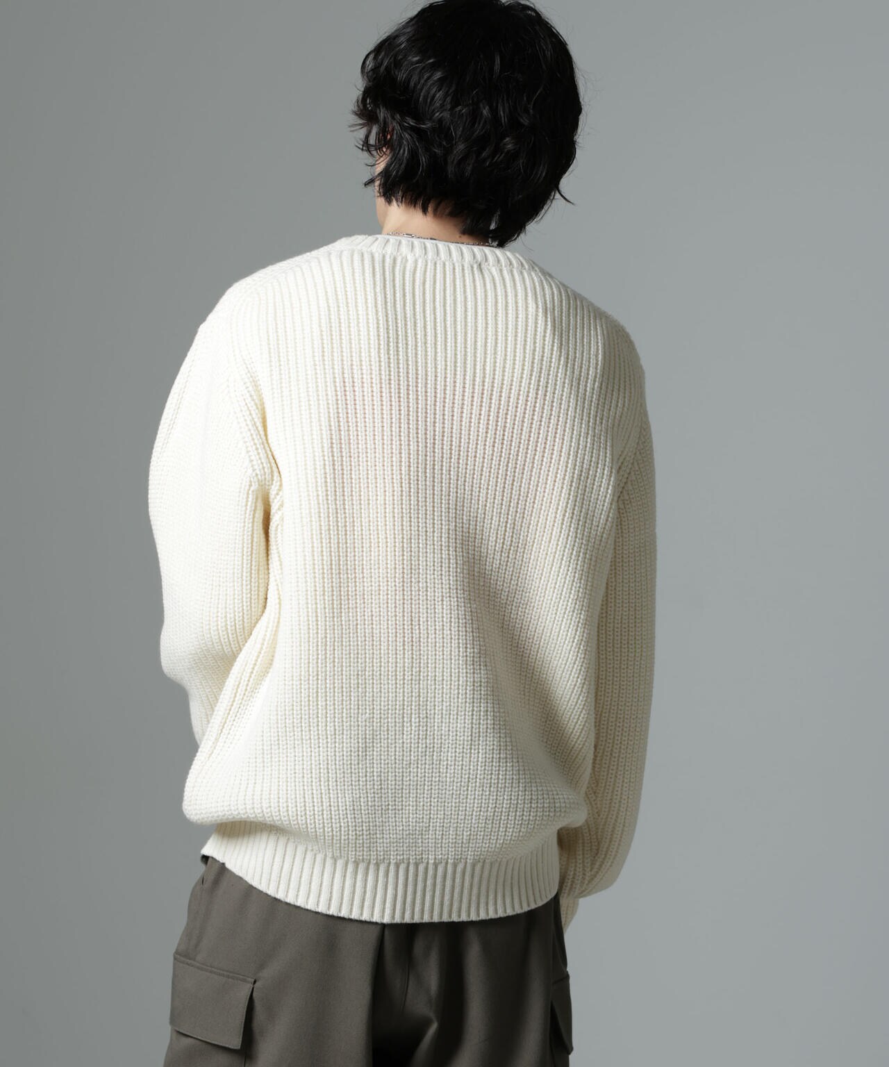 リラックス畦ニット