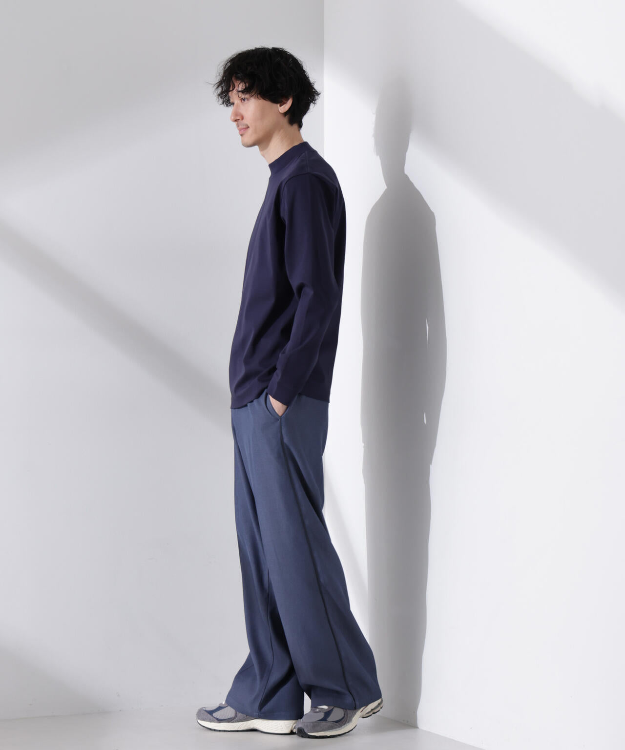 アンチスメルモックネックTシャツ 長袖
