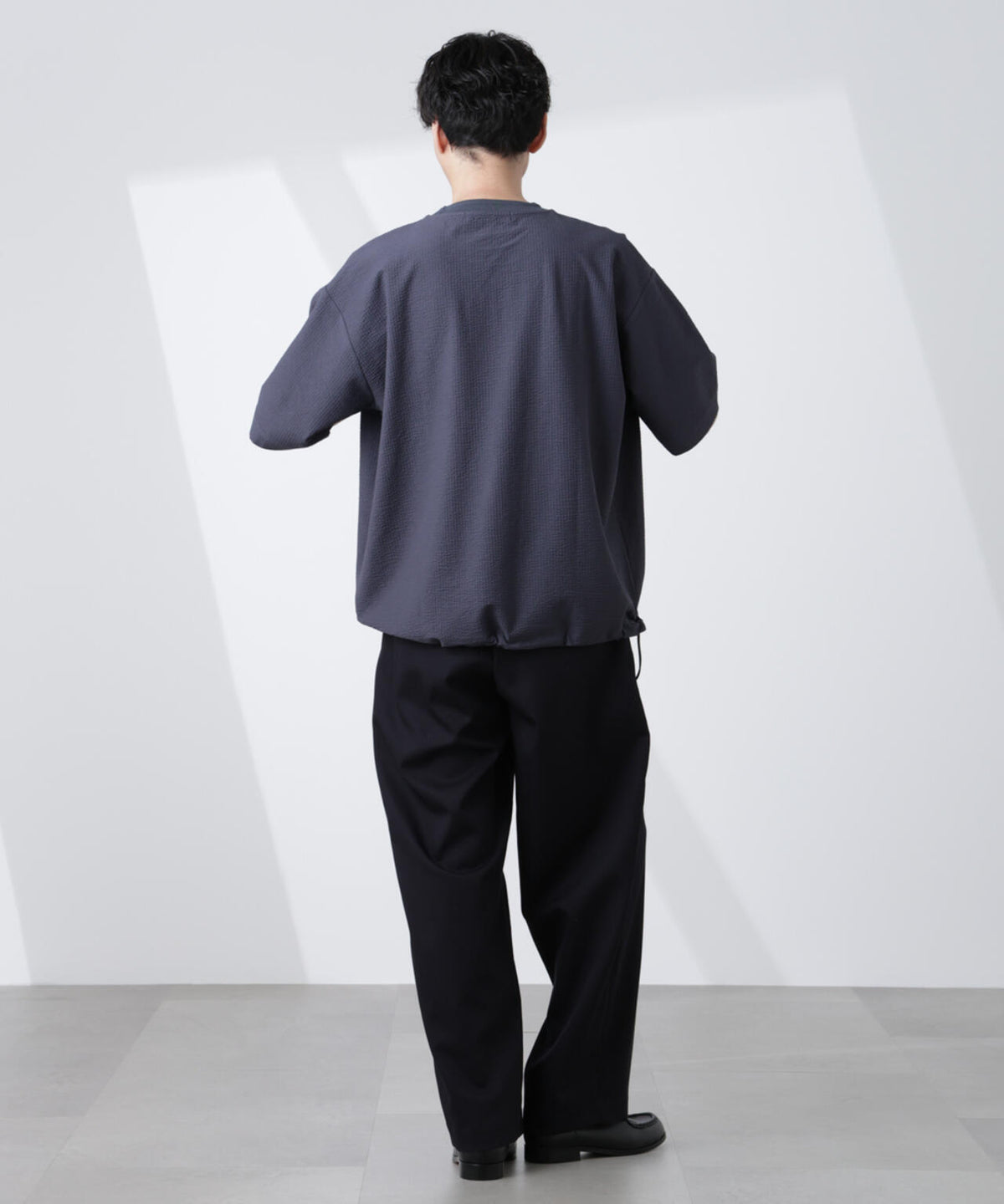 シルケットサッカーワイドTシャツ 半袖