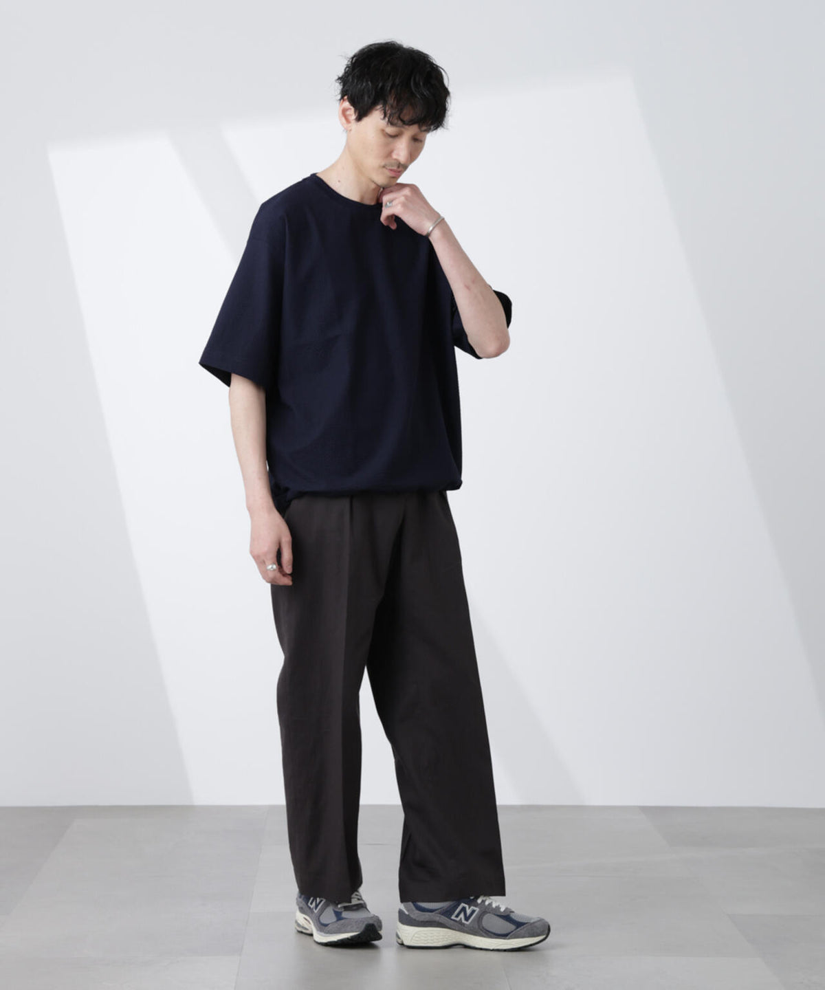 シルケットサッカーワイドTシャツ 半袖