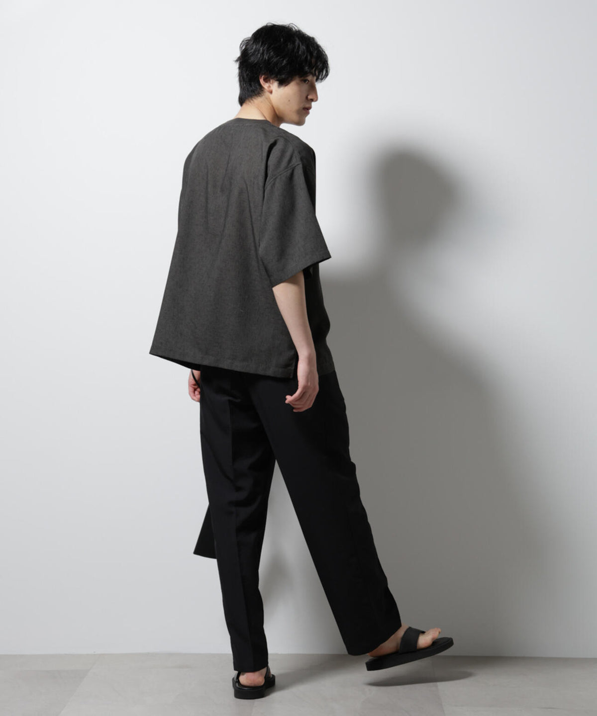 テックリネン布帛Tシャツ 半袖