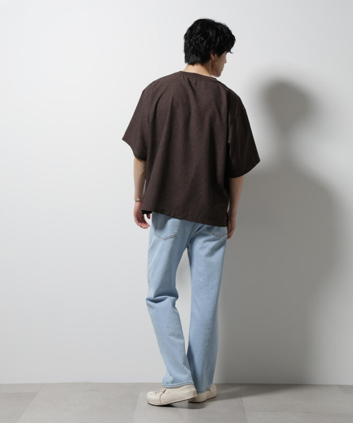 テックリネン布帛Tシャツ 半袖