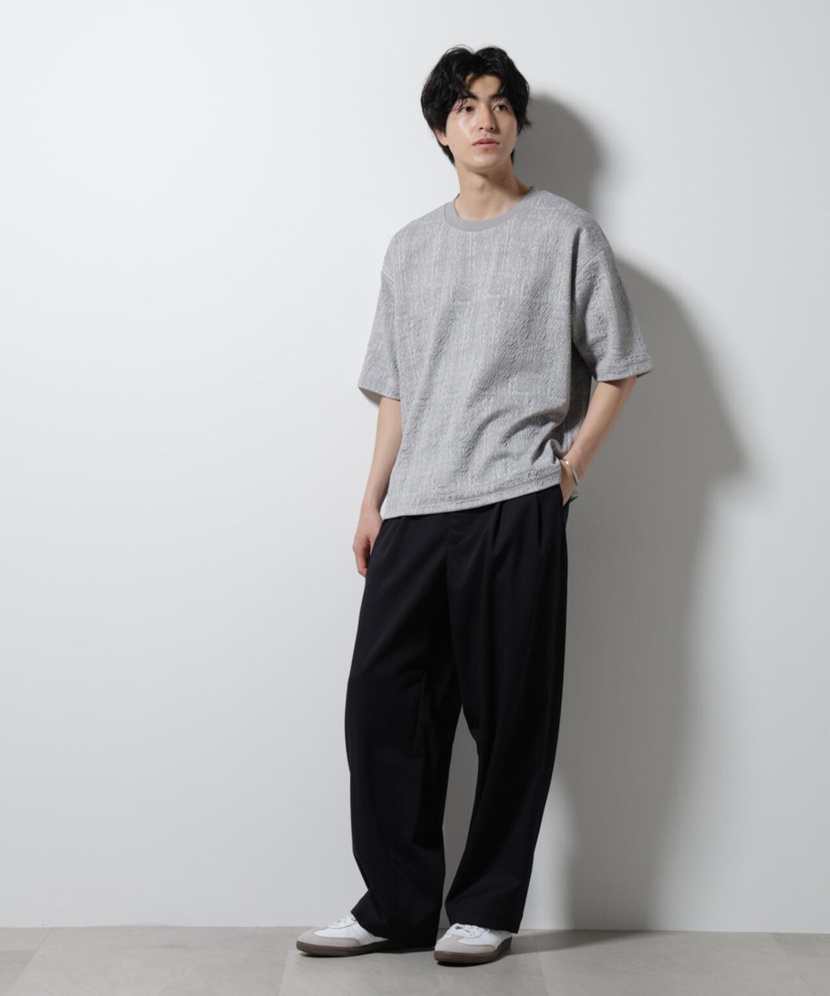 パターンジャガードワイドTシャツ