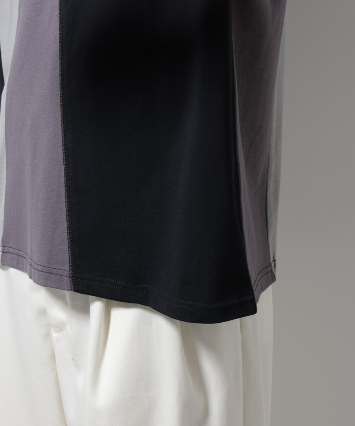 デザイン切替クルーネックTシャツ 半袖