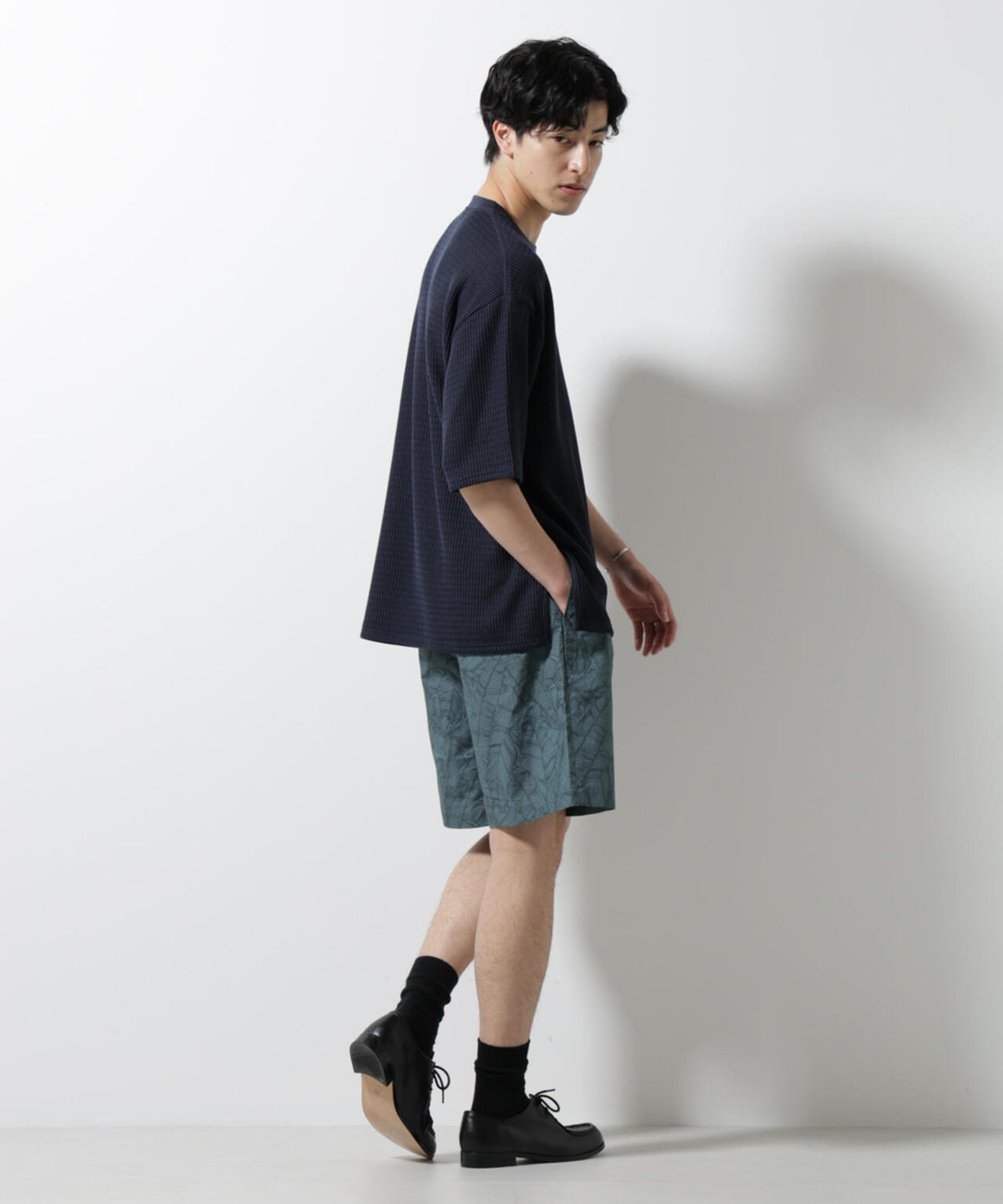 ジャガードニットソーTシャツ 半袖(セットアップ可)