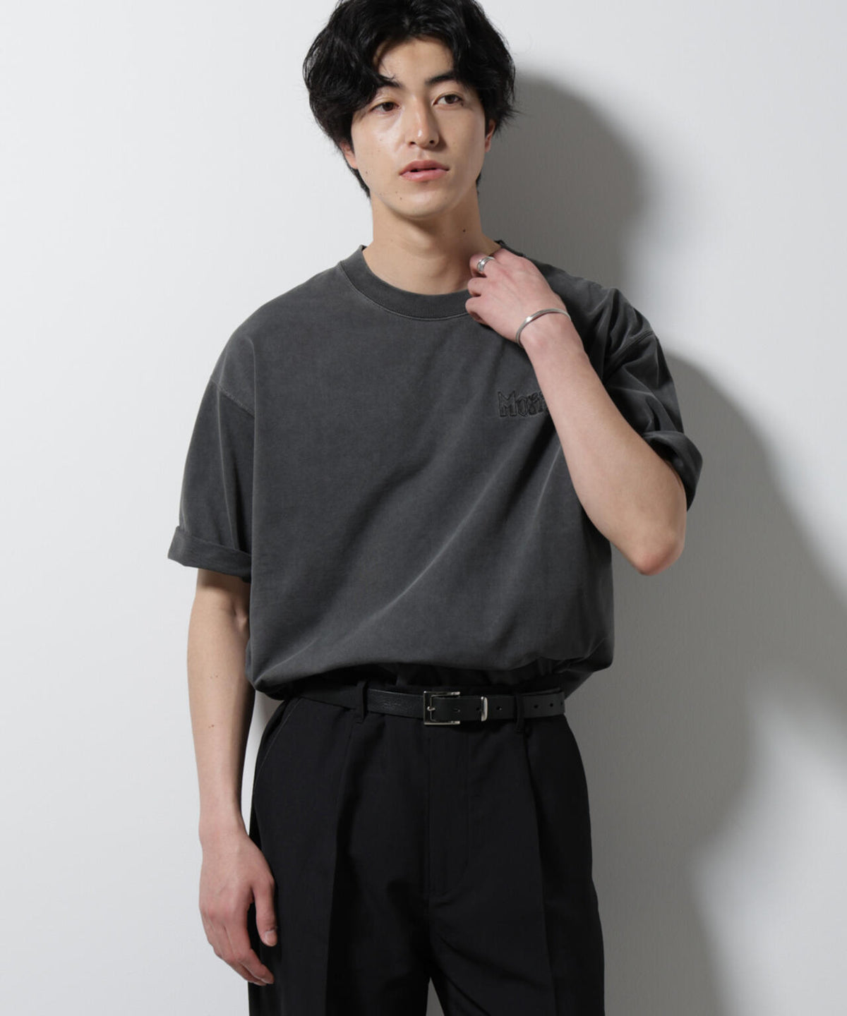 「MOFFISIE」オリジナル刺繍プリント Tシャツ 半袖