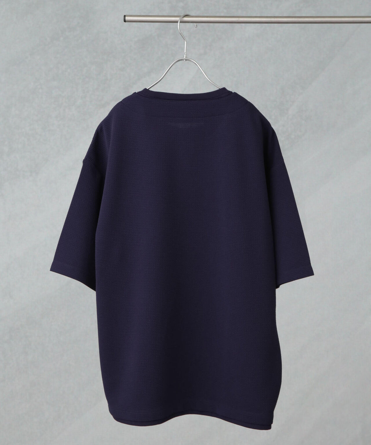 フェイクレイヤードキーネックTシャツ 半袖