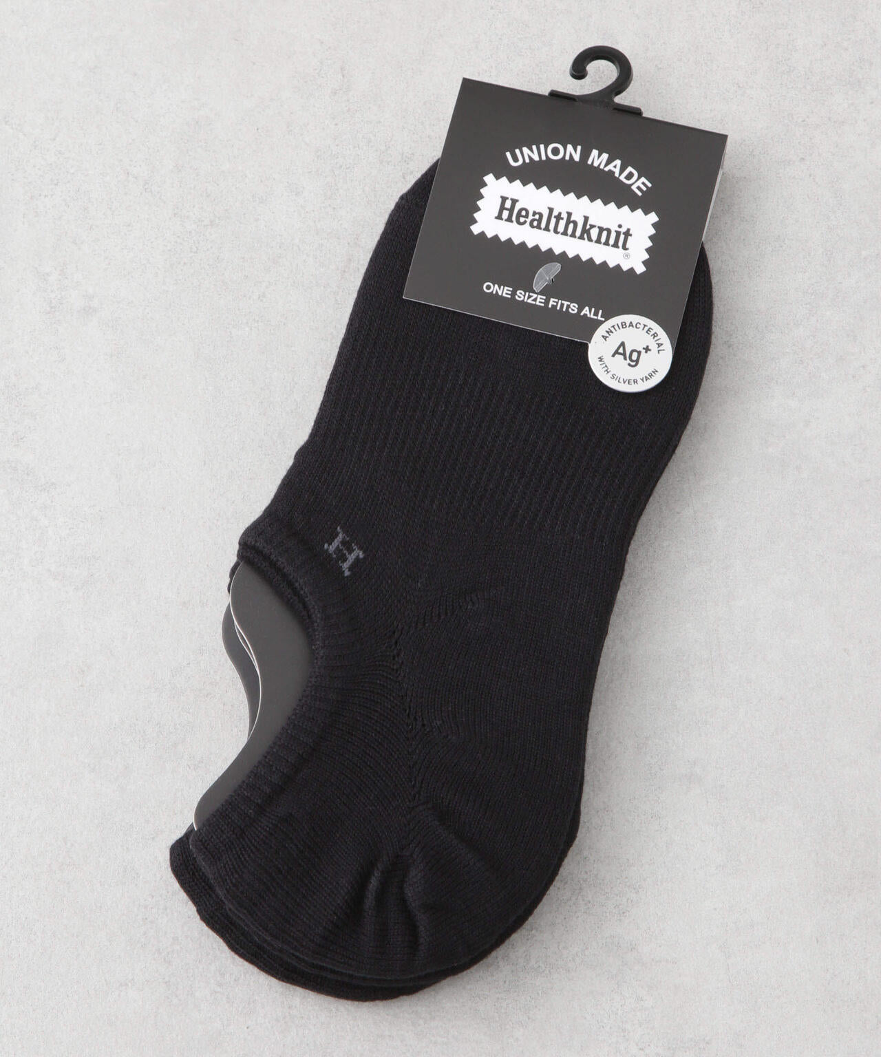 Healthknit/ブラック無地 Ag+