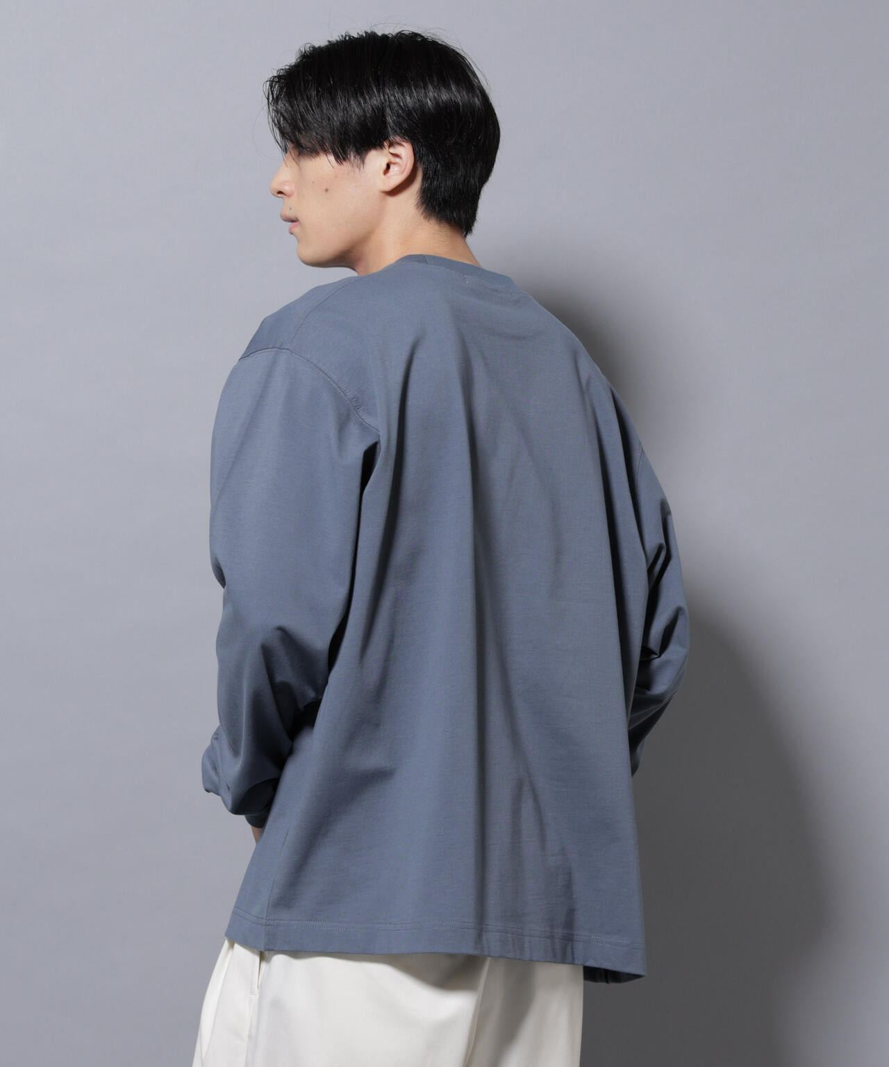 ビックシルエットワンポイントTシャツ 長袖