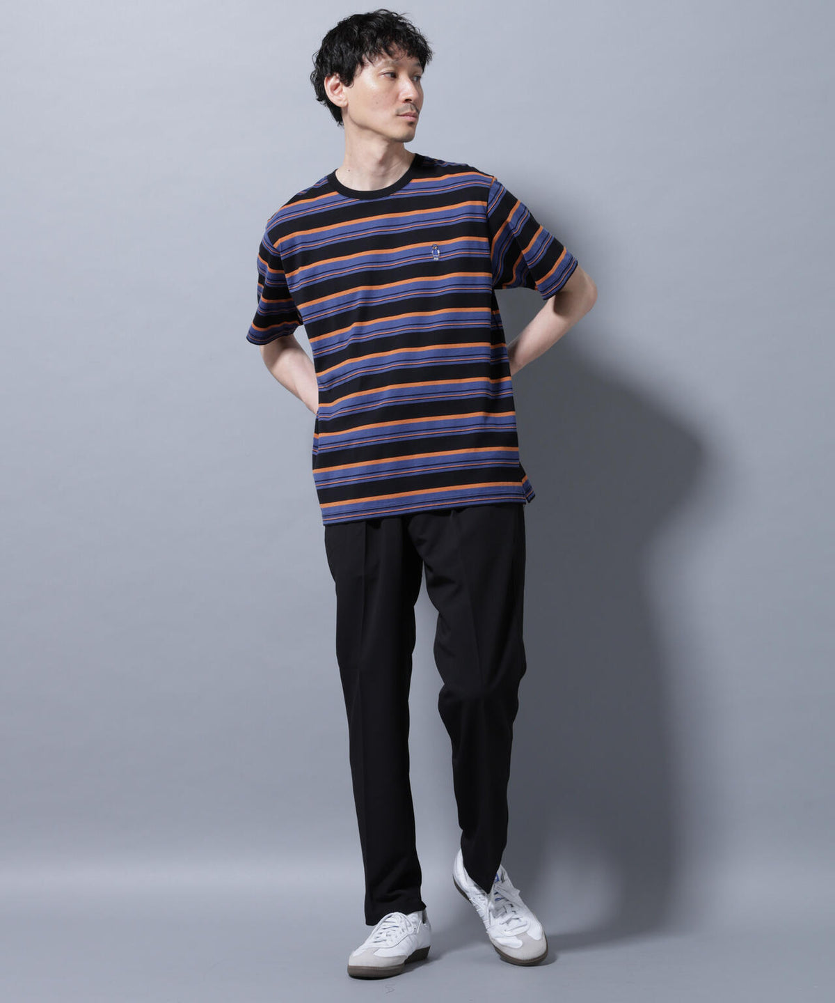 ナノベアボーダーTシャツ 半袖