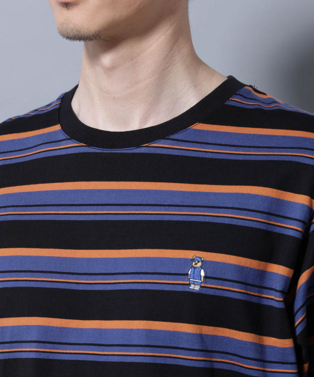ナノベアボーダーTシャツ 半袖