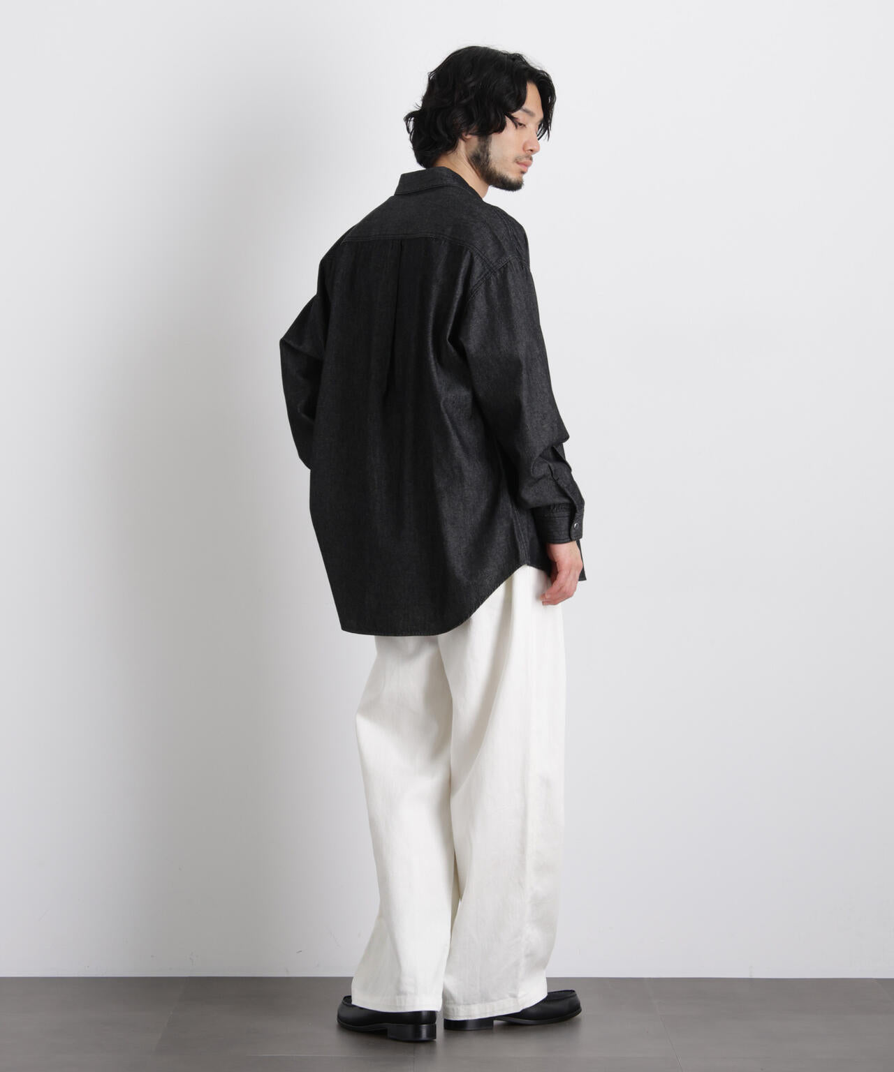 6.5oz リラックスデニムシャツ 長袖